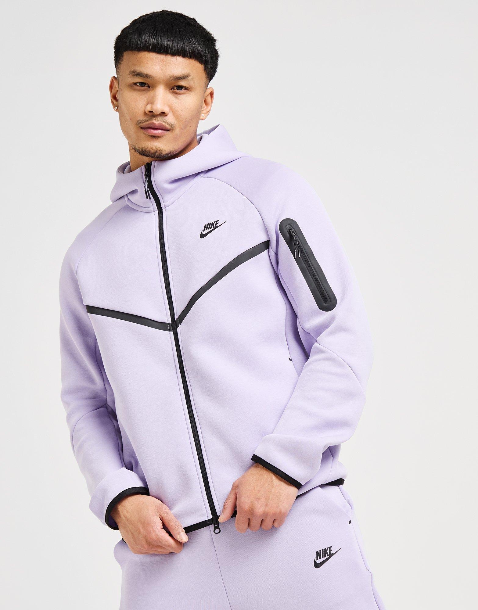 nike tech fleece purple hoodie