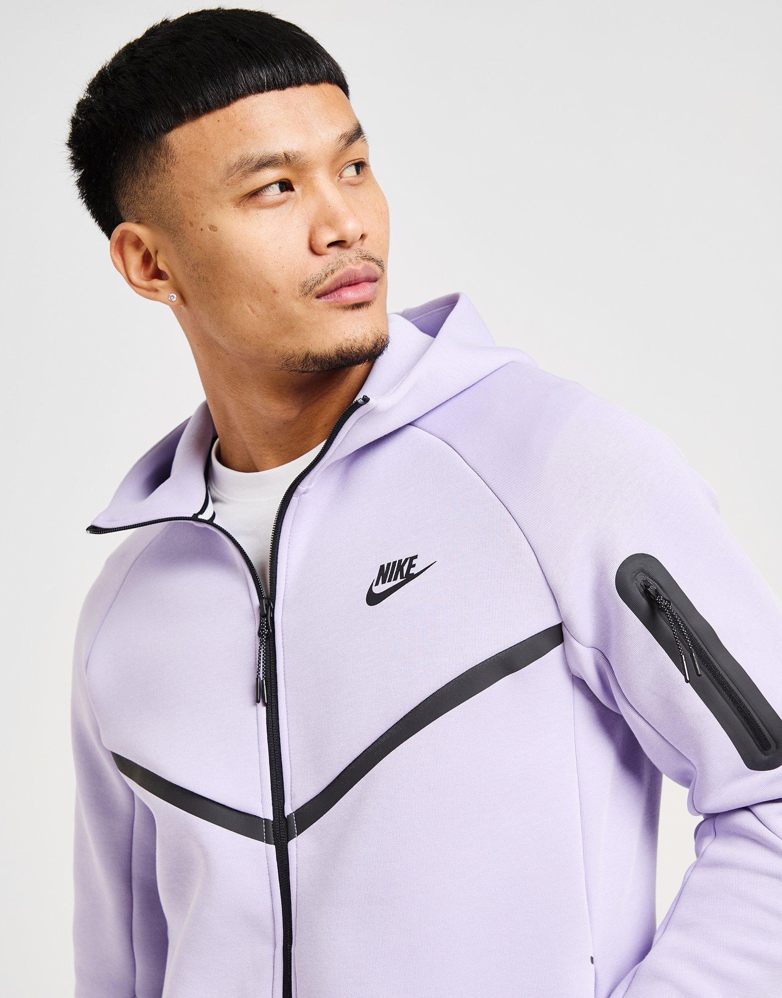 lavender nike tech hoodie