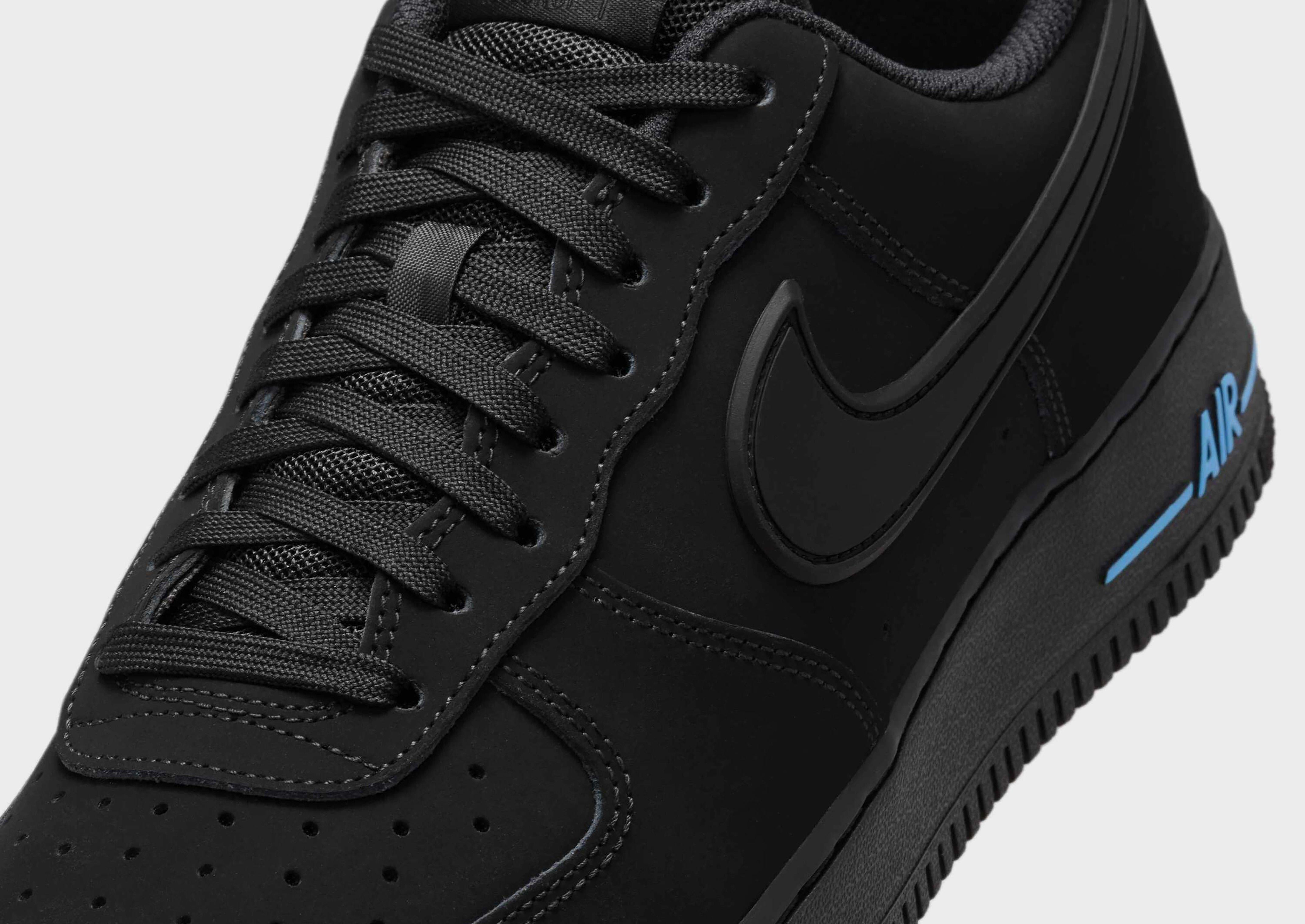 black nike air force 1 mens size 7