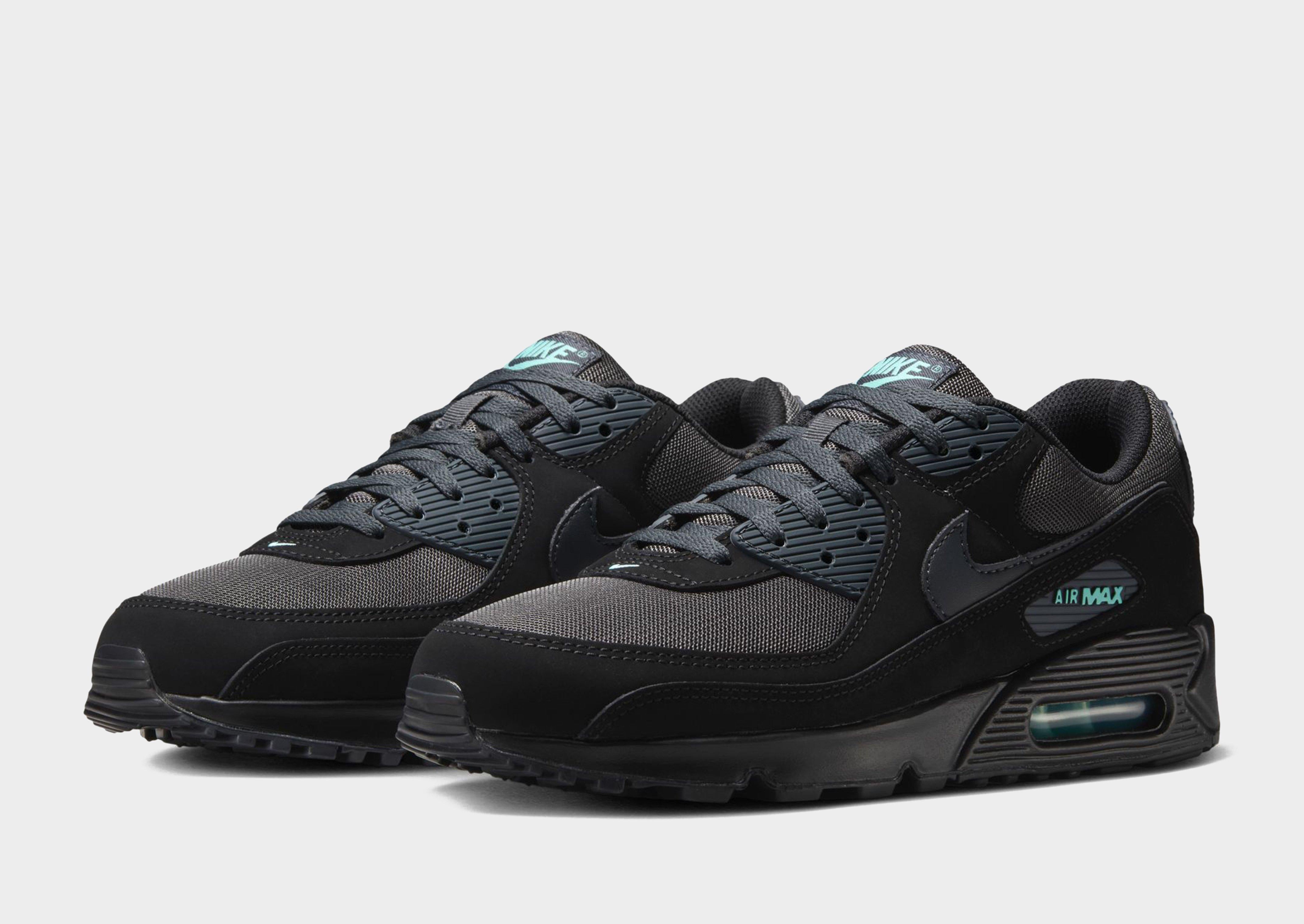 nike air max 90 essential black mesh