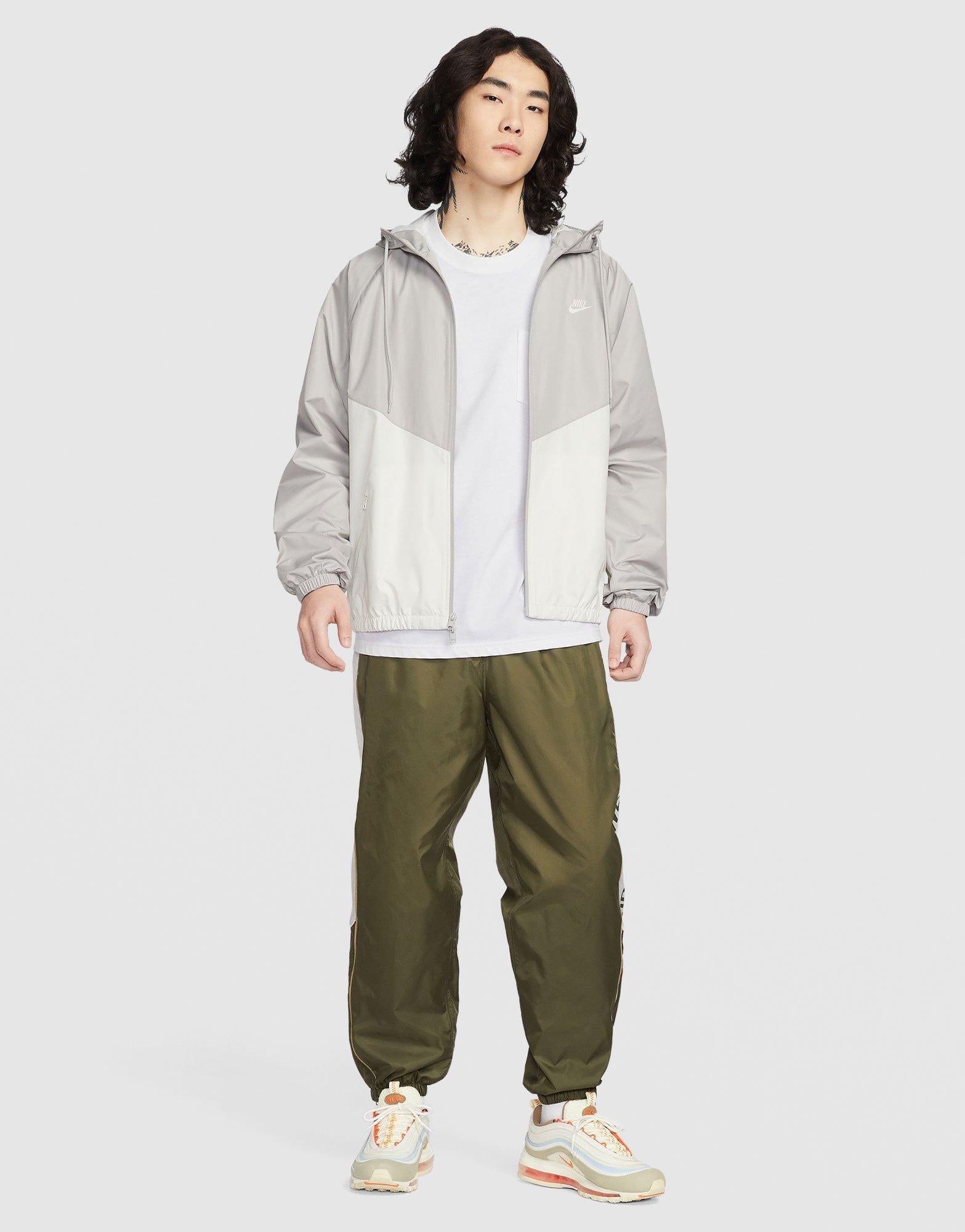 Grey Nike Windrunner Lined Jacket - JD Sports Singapore