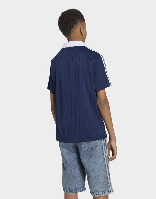 Pinstripe Polo T-Shirt Junior's