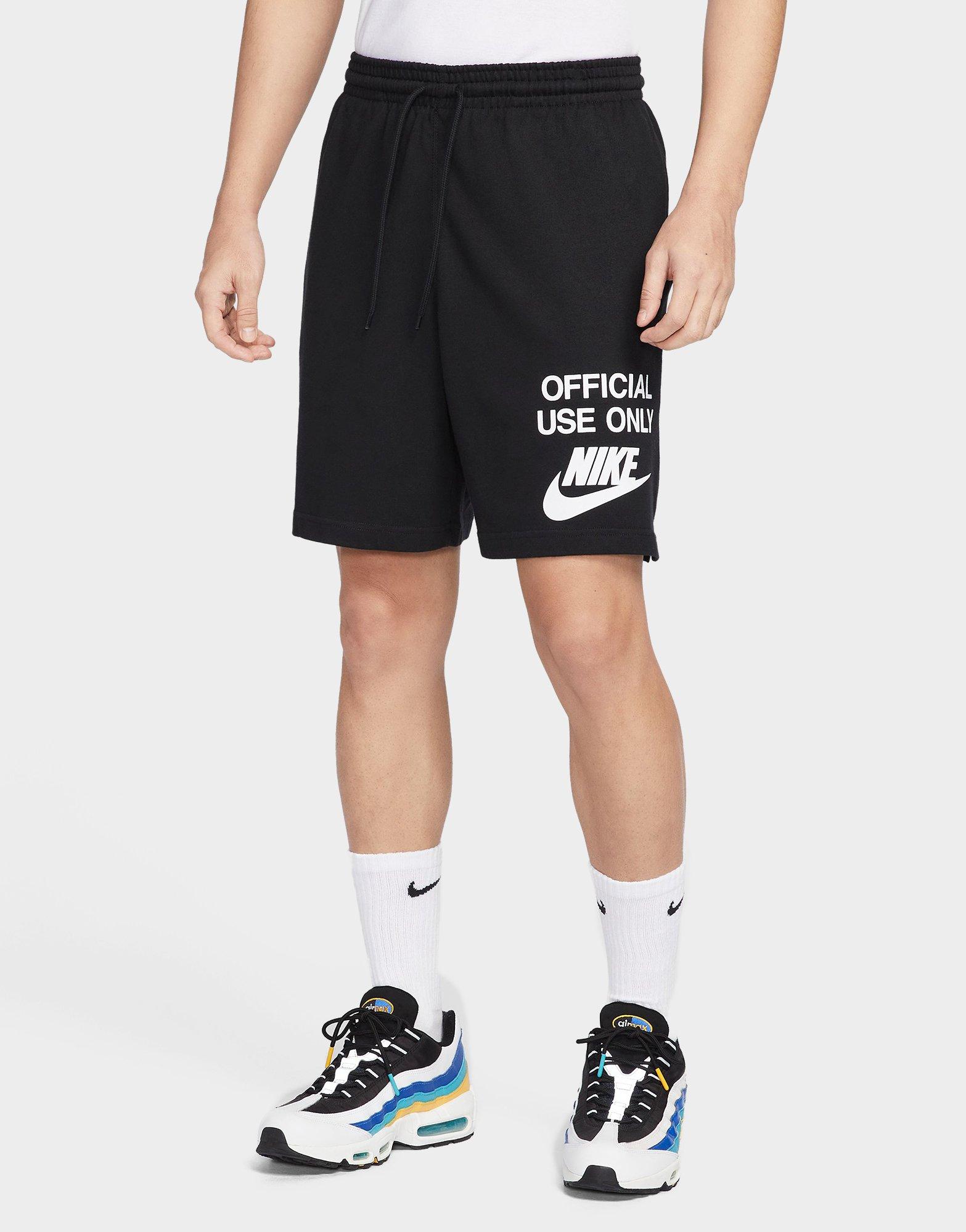 jd black nike shorts
