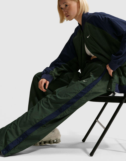 Sportswear Loose High-Waisted Parachute Pants