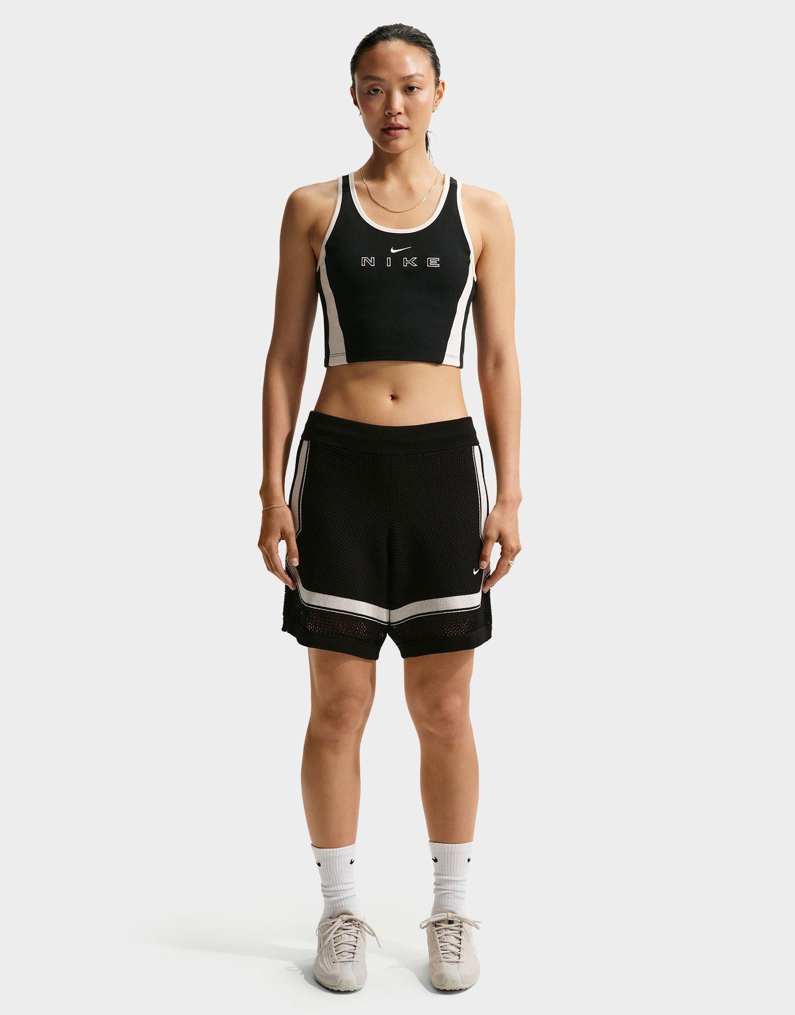 Black Nike Sportswear Tight Graphic Tank Top - JD Sports Singapore