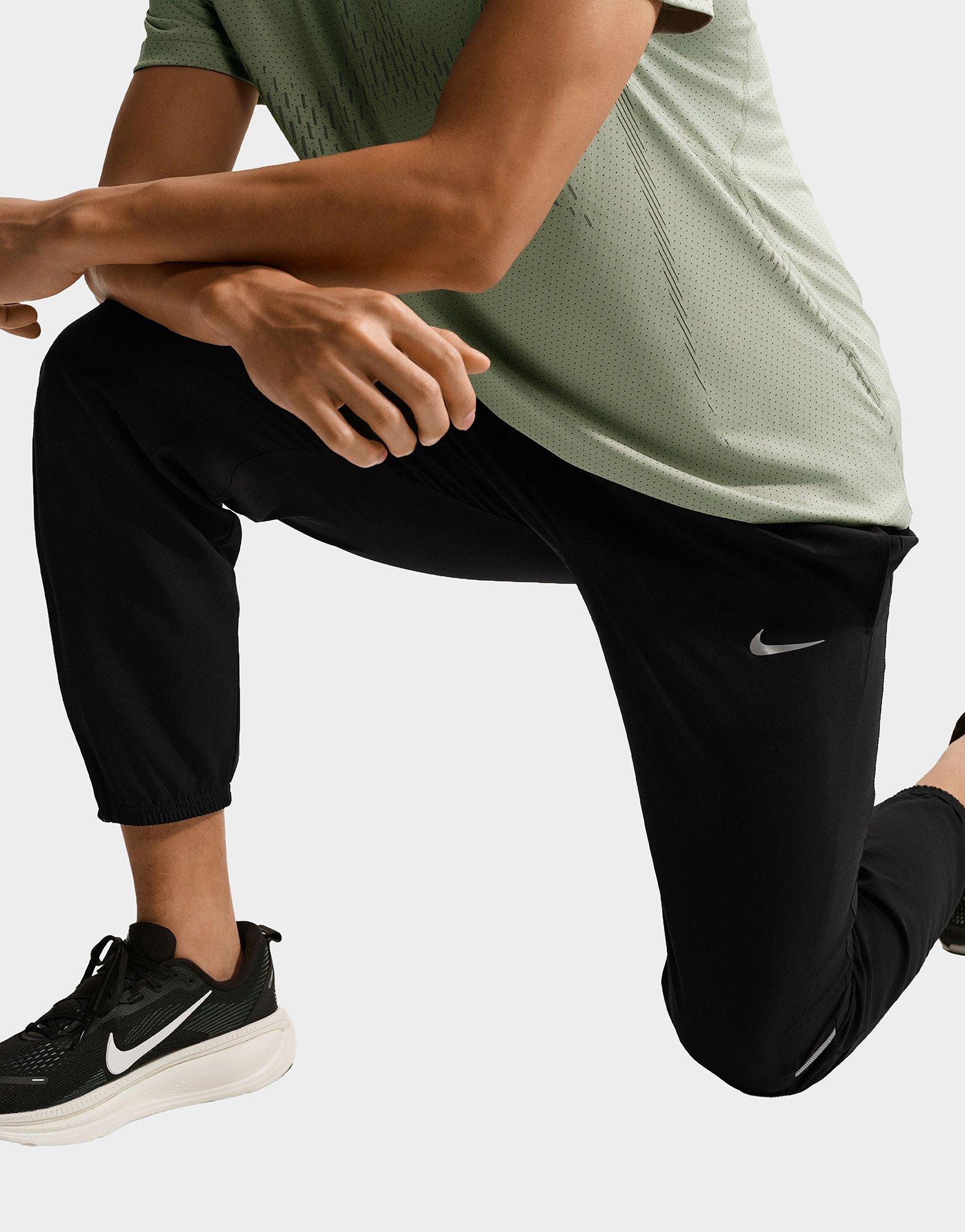 Black Nike Miler Dri-FIT Woven Running Pants - JD Sports Singapore