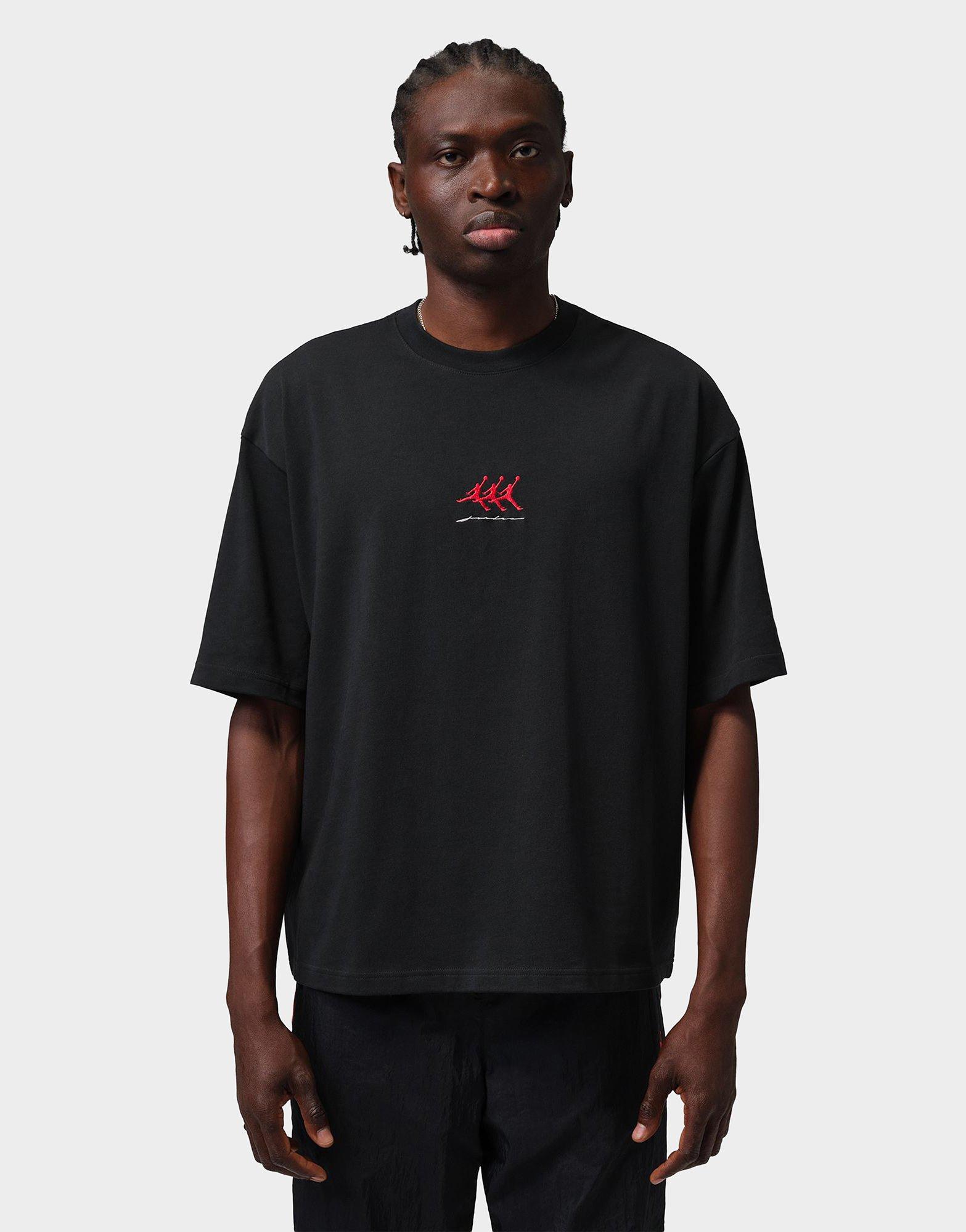 Black Jordan Flight Oversized Graphic T-shirt - JD Sports Singapore