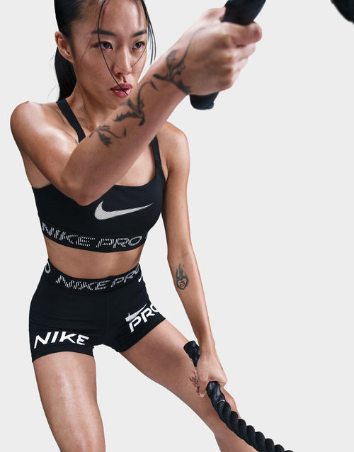 Black Nike Light-Support Sports Bra JD Sports Singapore