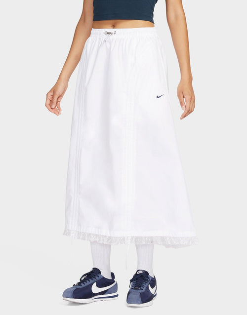 Ruched Woven Skirt