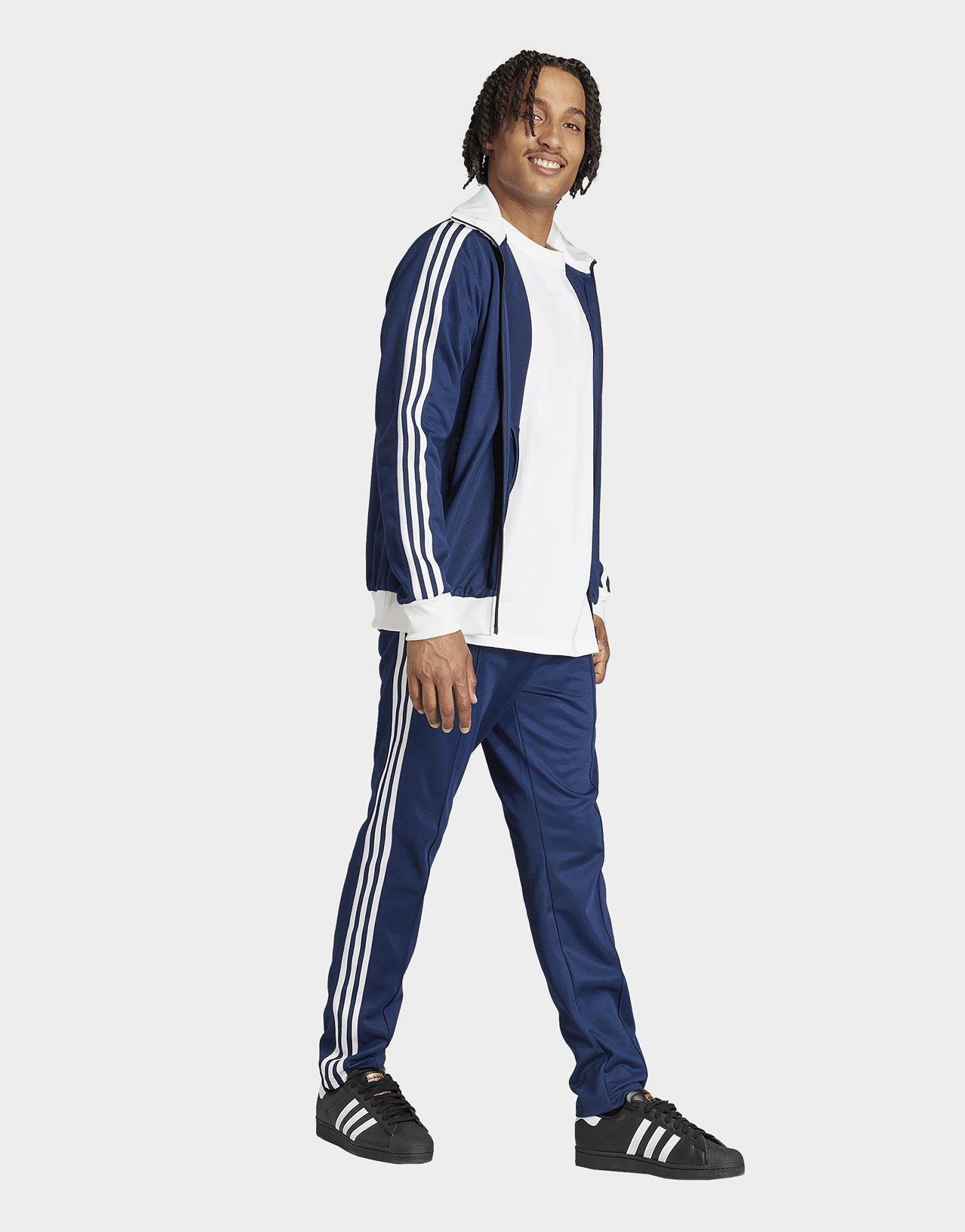 Blue adidas Beckenbauer Track Pants - JD Sports Singapore