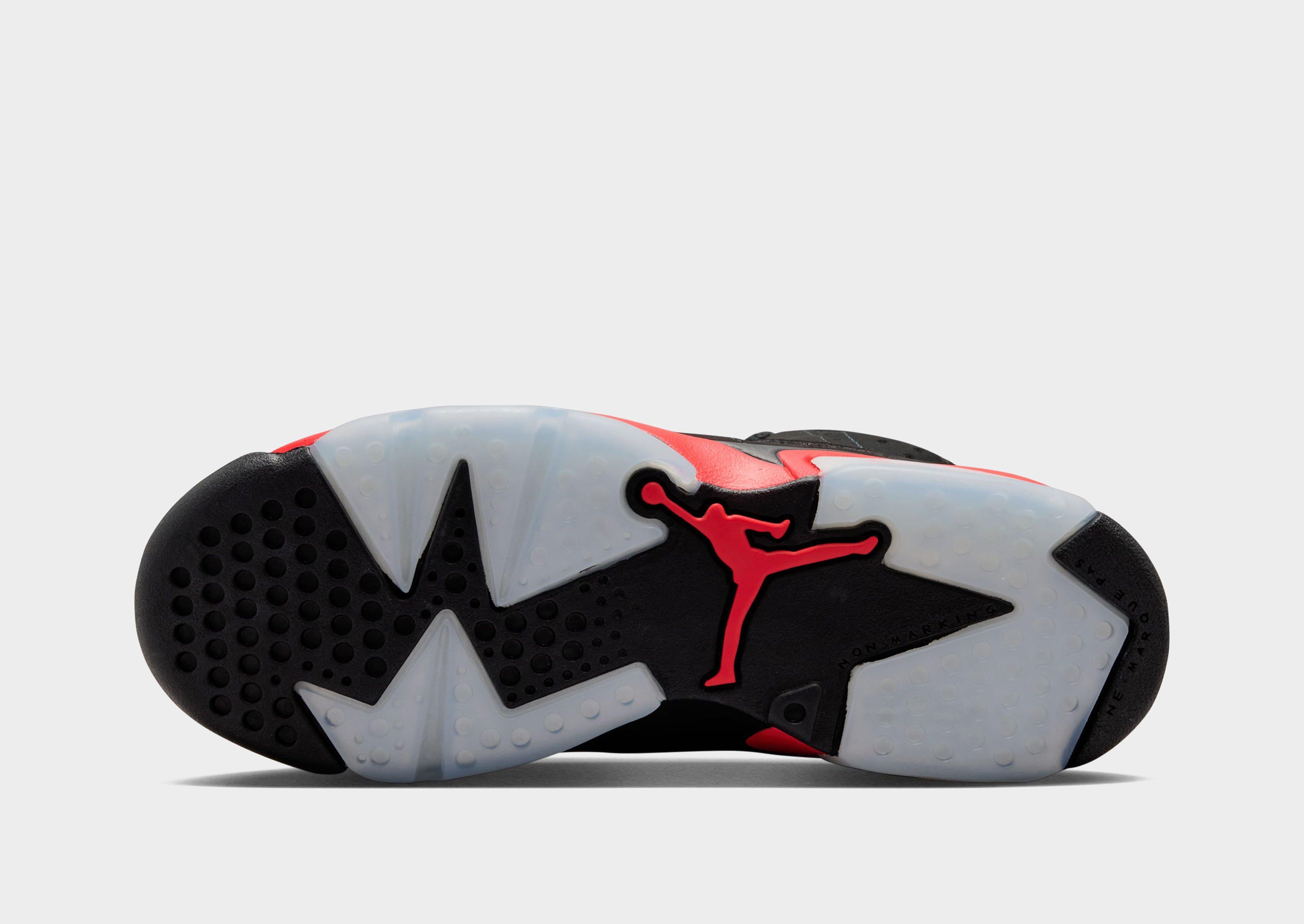 Black Jordan Air 6 Retro Infrared Salesman Junior's - JD Sports