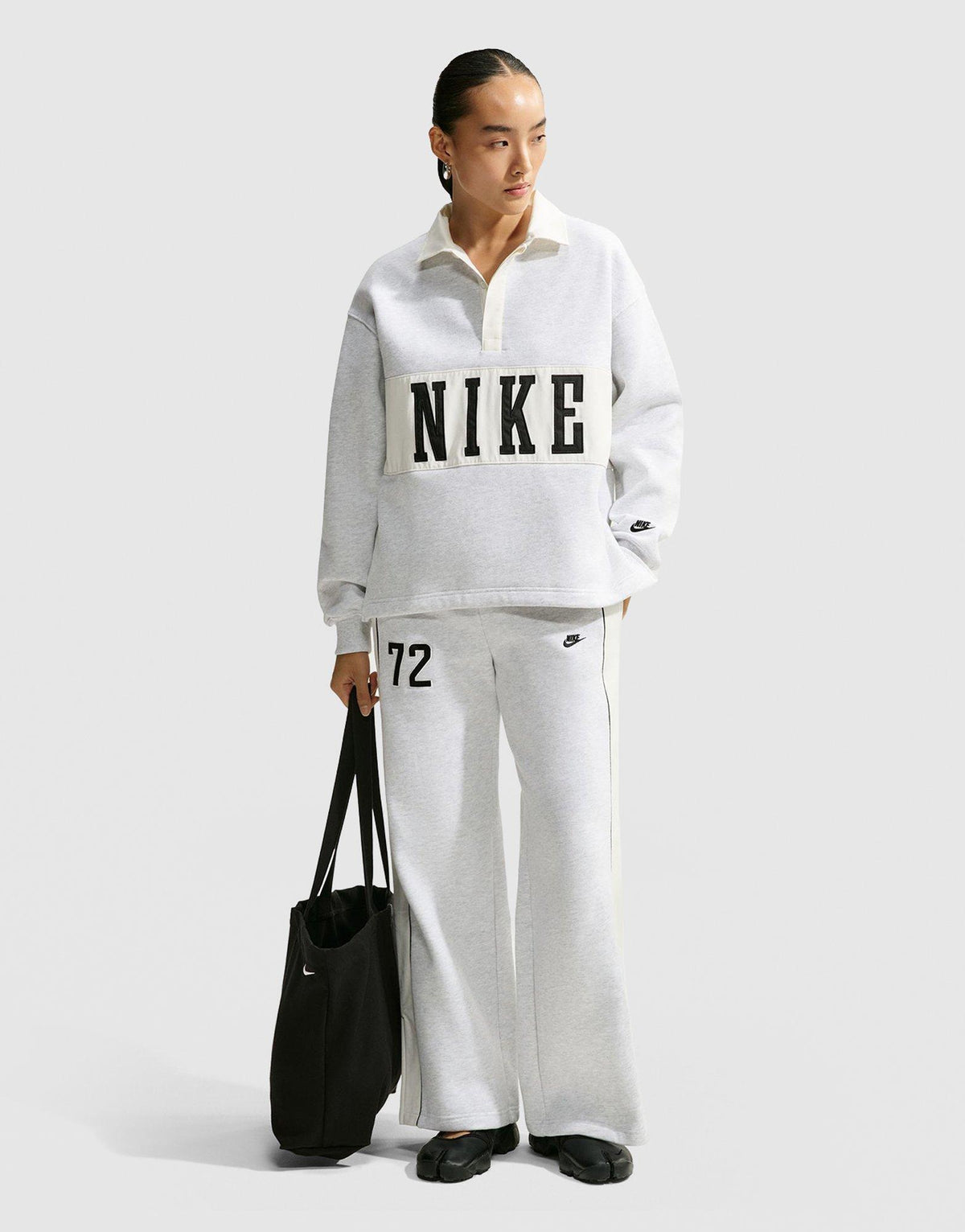 Studio Fleece Medium Weight Mid-Rise Wide-Leg Pants