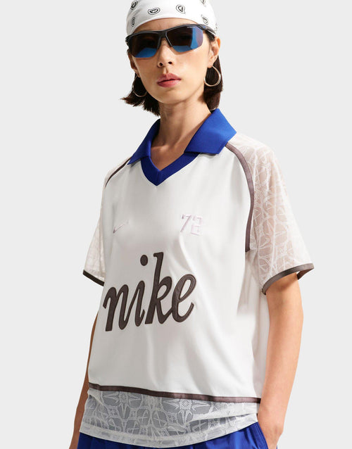 Sportswear Lace Polo Jersey Top