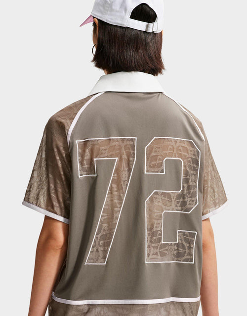 Sportswear Lace Polo Jersey Top
