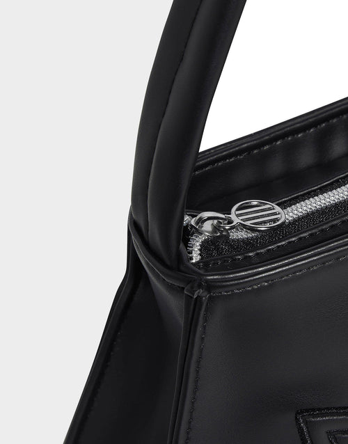 Polyurethane Outline Trefoil Shoulder Bag