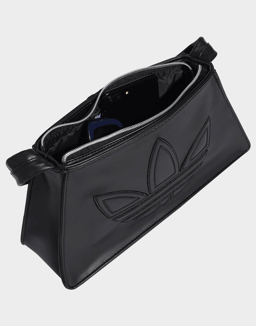Polyurethane Outline Trefoil Shoulder Bag