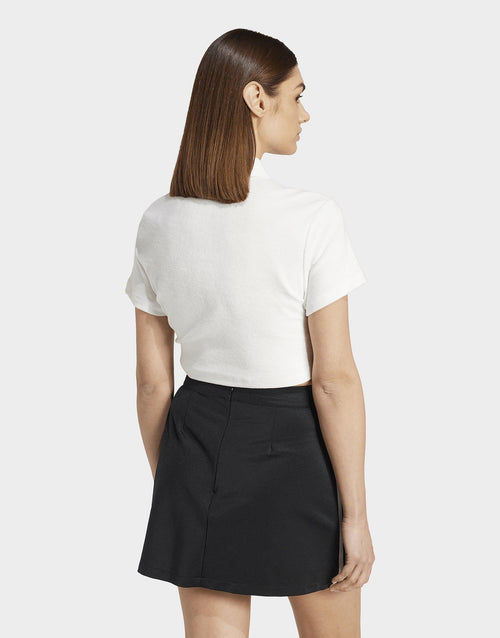 Towel Cropped Polo Shirt