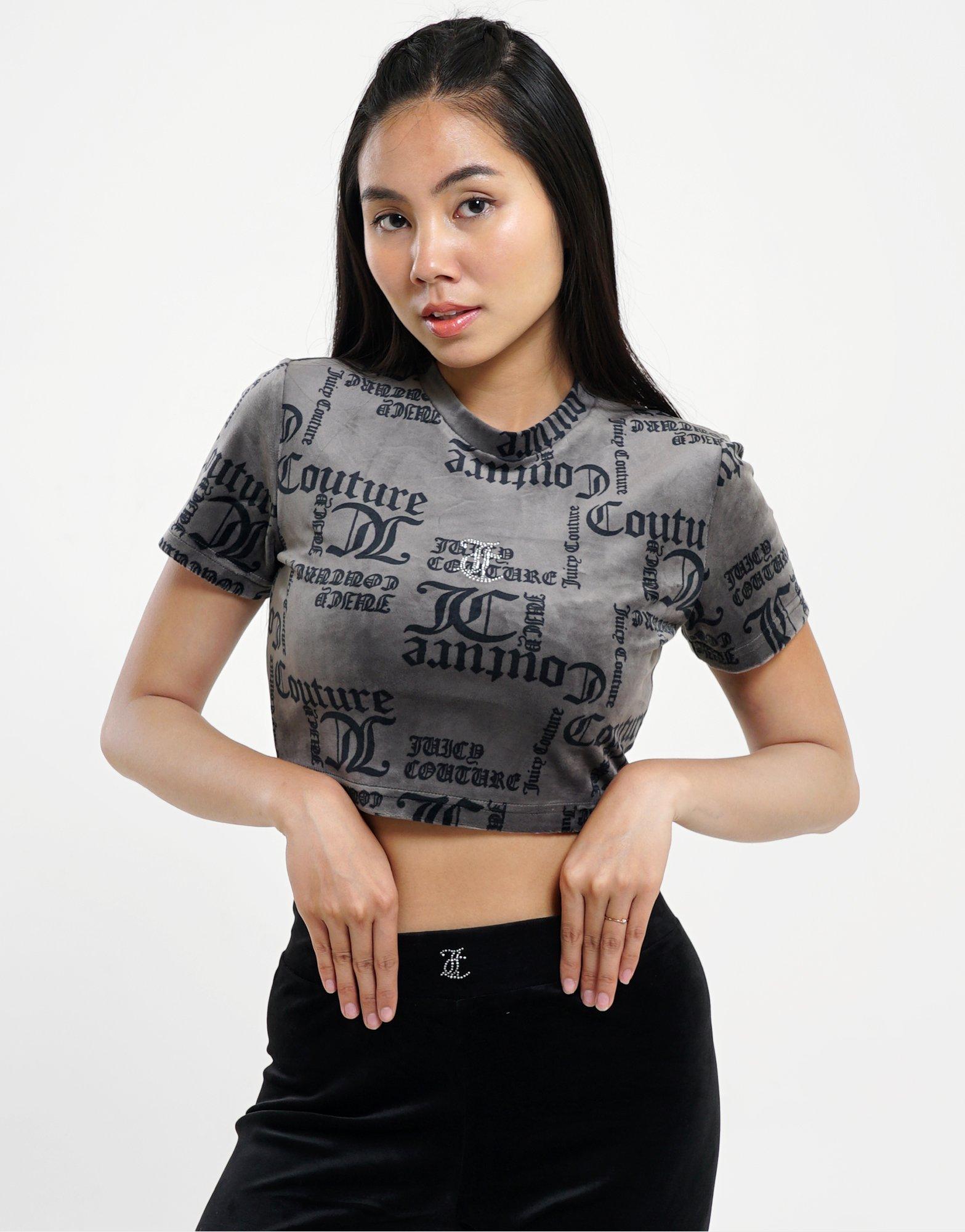 Newspaper Crop T-Shirt