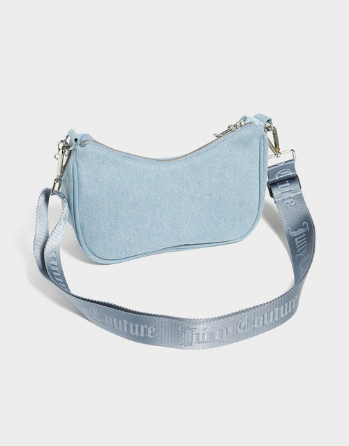 Diamanté Denim Shoulder Bag