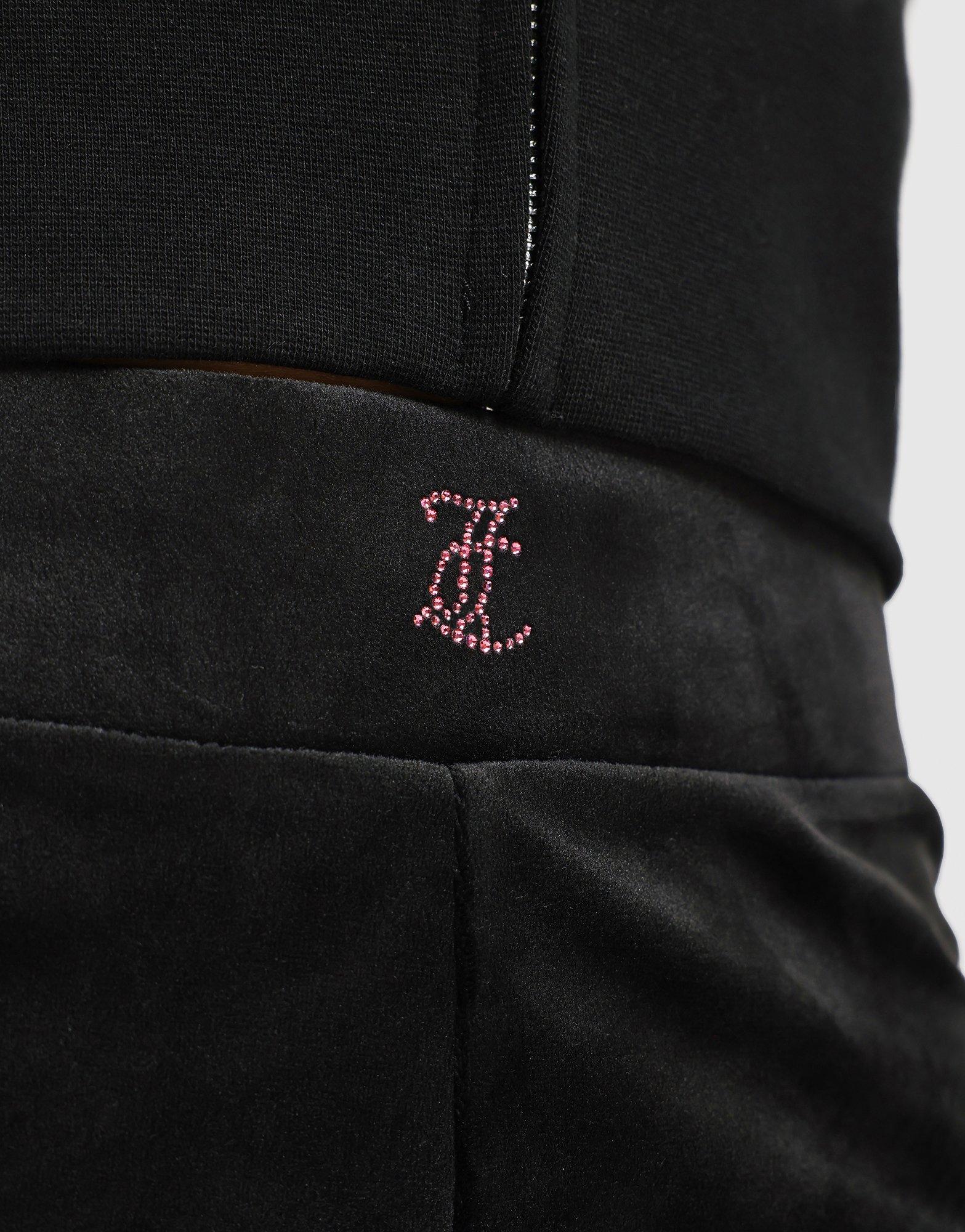 Black Juicy Couture Pant Flare Velour - JD Sports Singapore