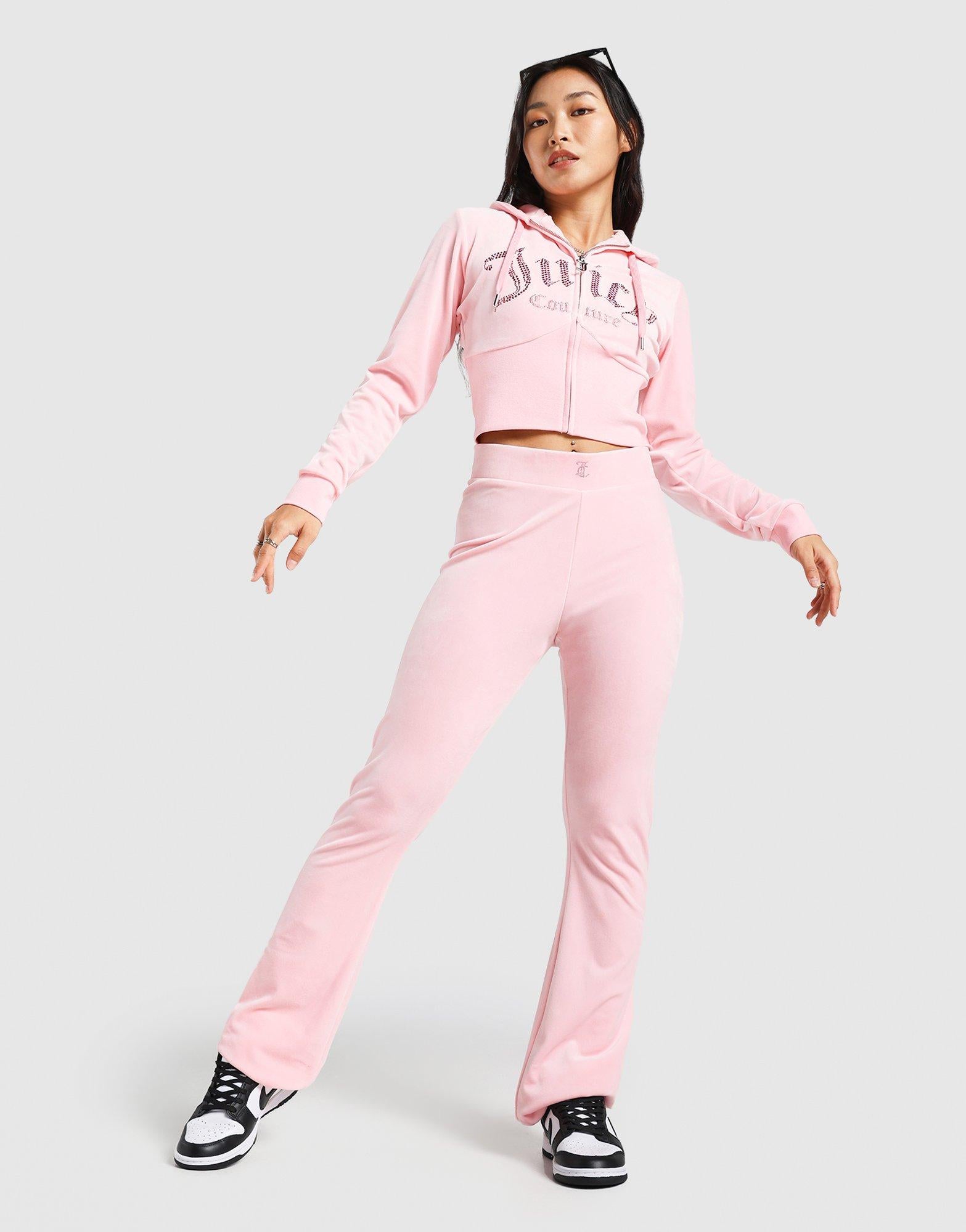 Pink Juicy Couture Pant Flare Velour - JD Sports Singapore