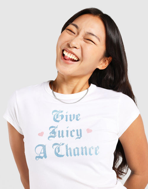 Give Juicy a Chance Baby T-Shirt