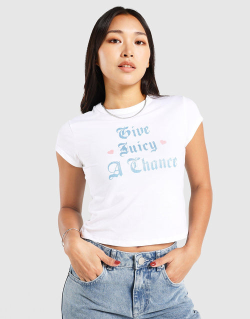 Give Juicy a Chance Baby T-Shirt