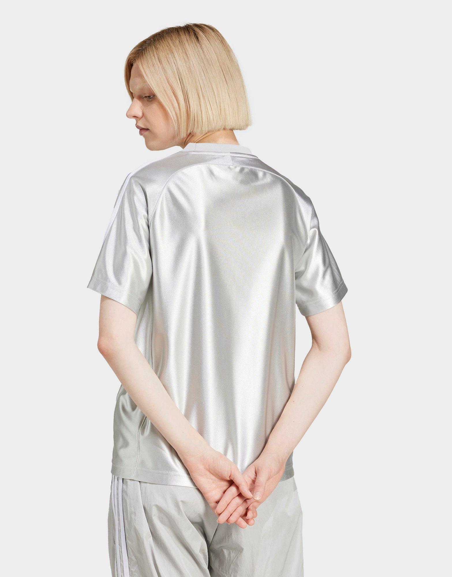 Silver adidas Adicolor Teamgeist T-Shirt - JD Sports Singapore