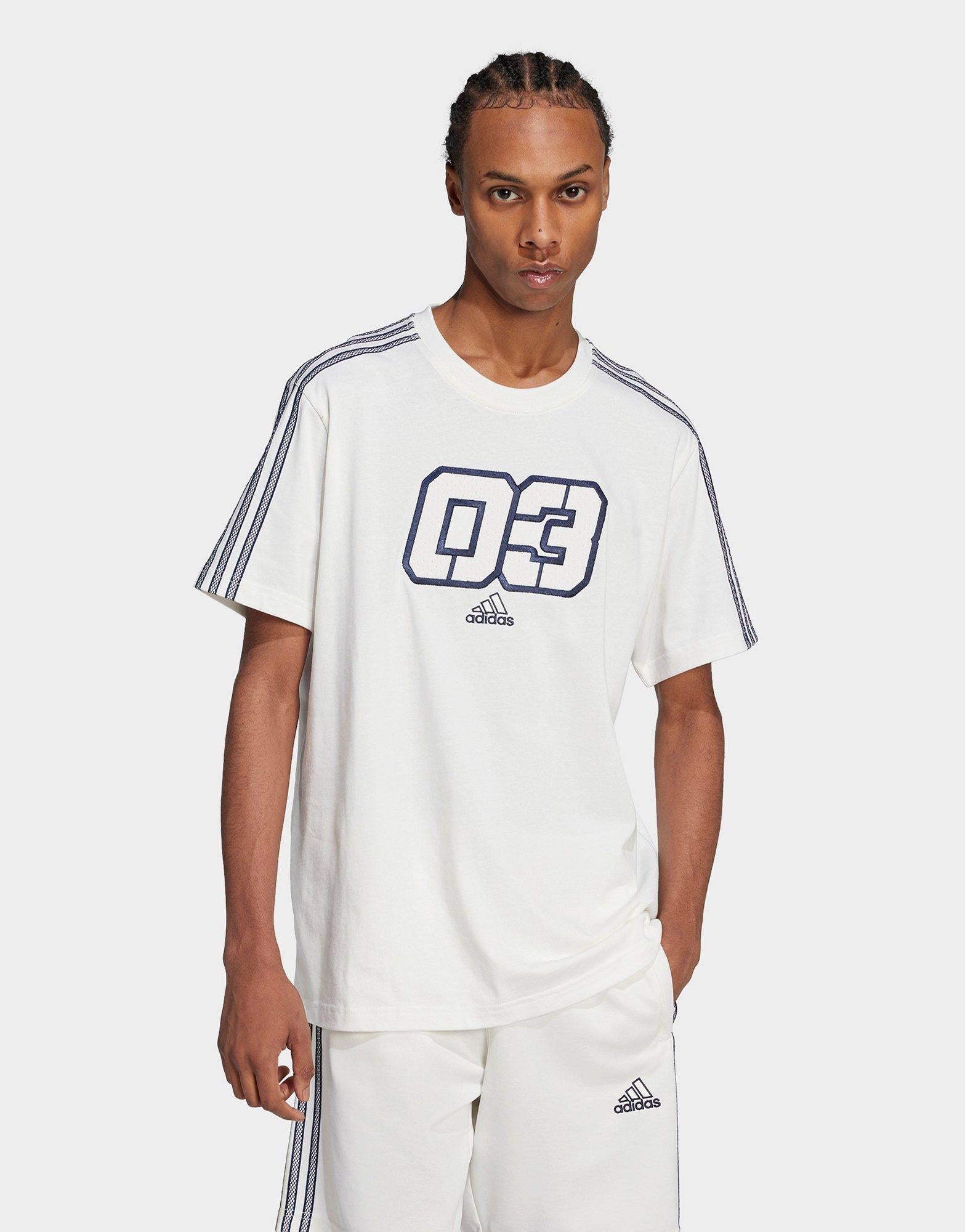 White adidas Graphic T-Shirt - JD Sports Singapore