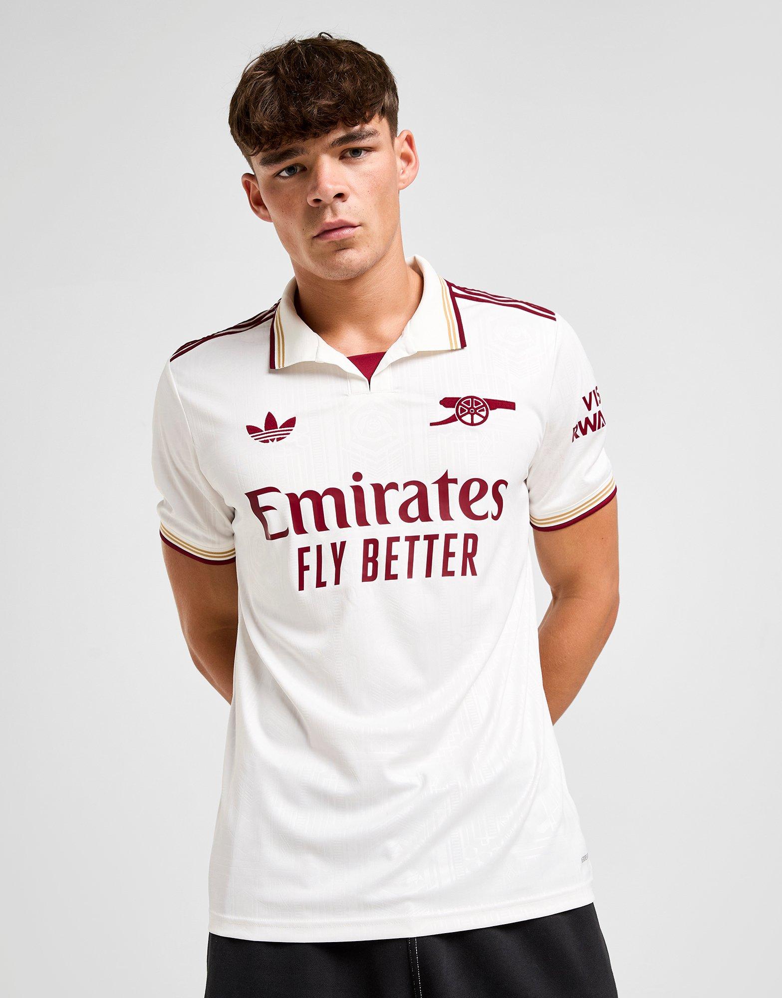 White adidas Arsenal 25/26 Third Jersey JD Sports Singapore