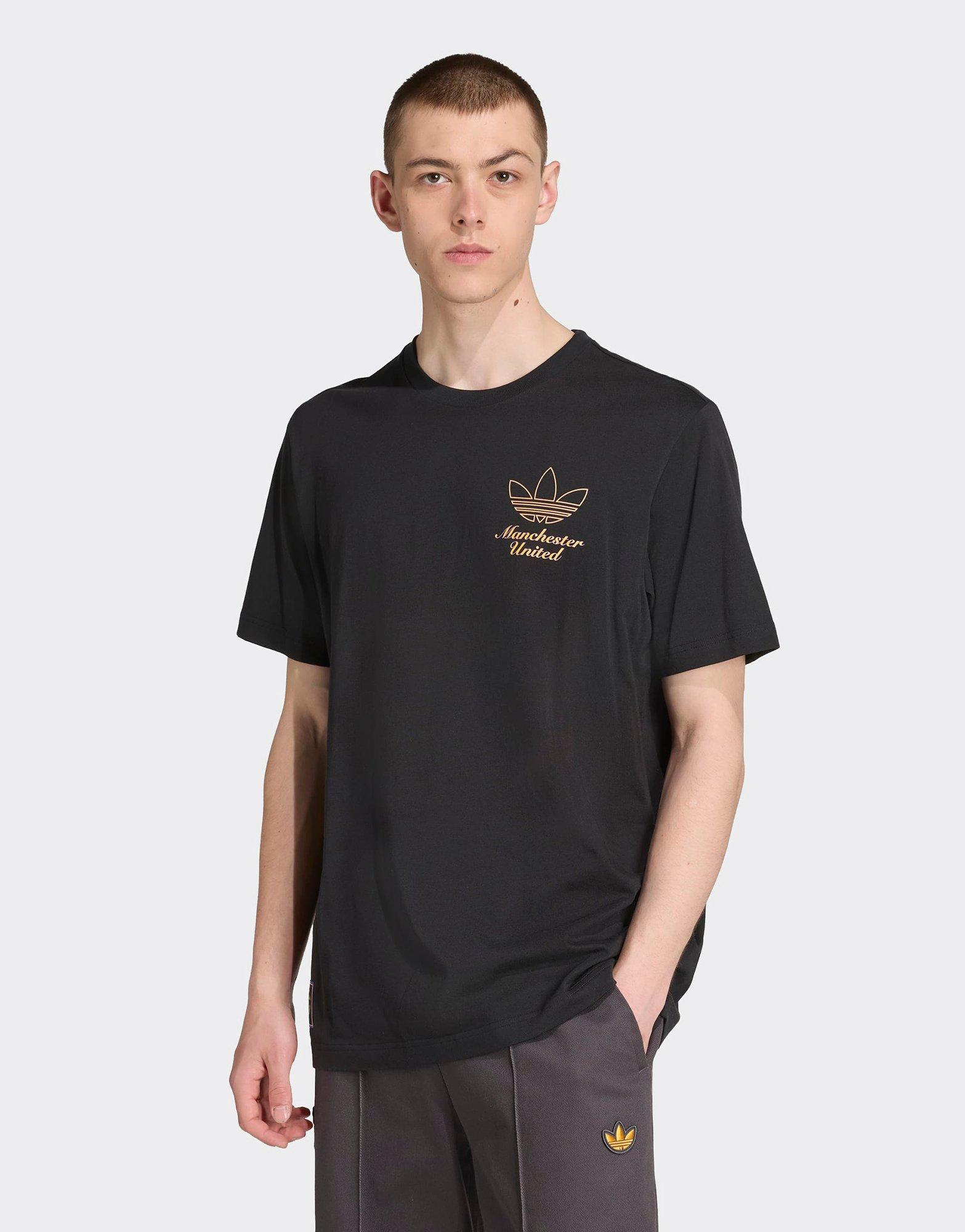 Black adidas Manchester United Terrace T-Shirt - JD Sports Singapore