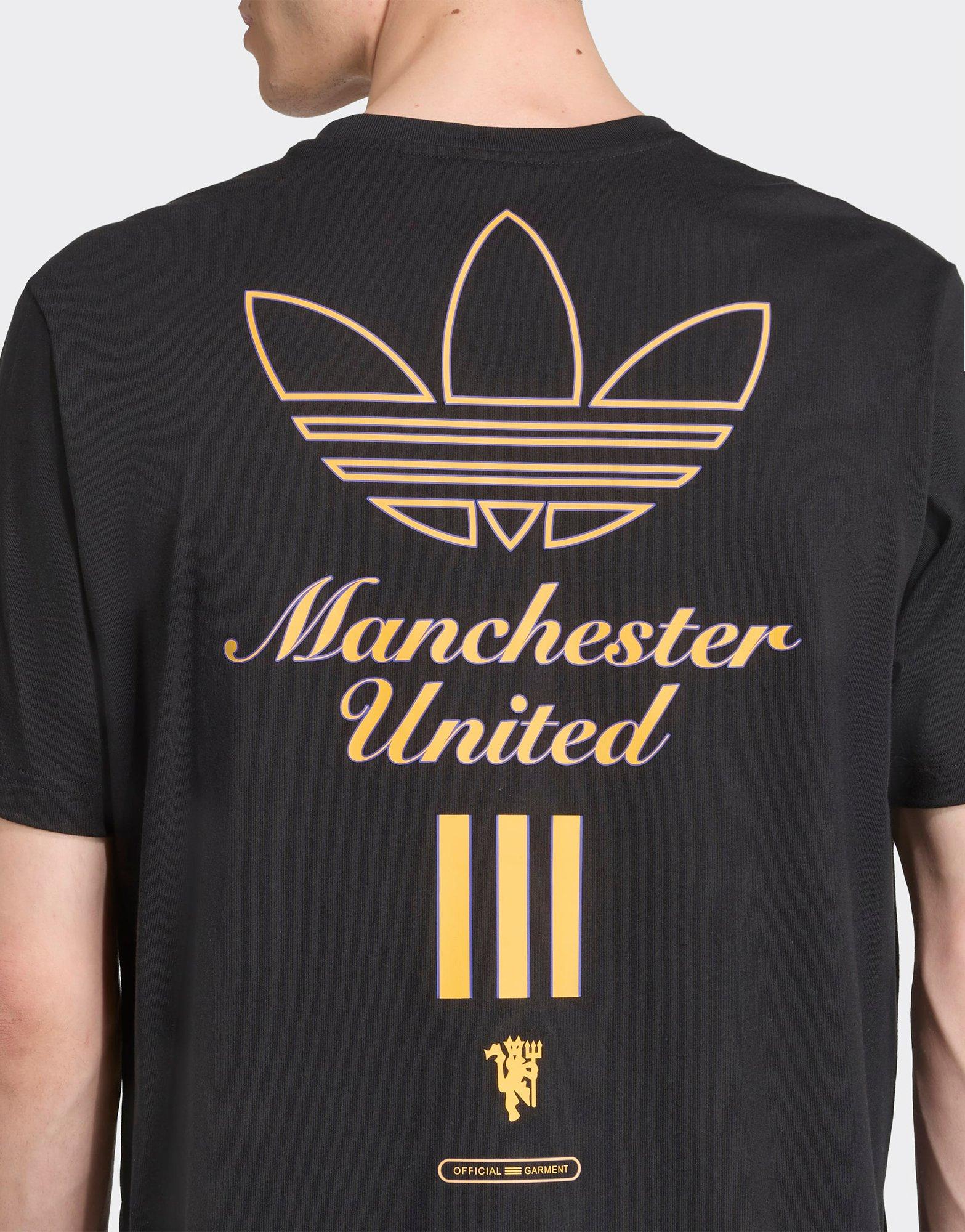 Black adidas Manchester United Terrace T-Shirt - JD Sports Singapore