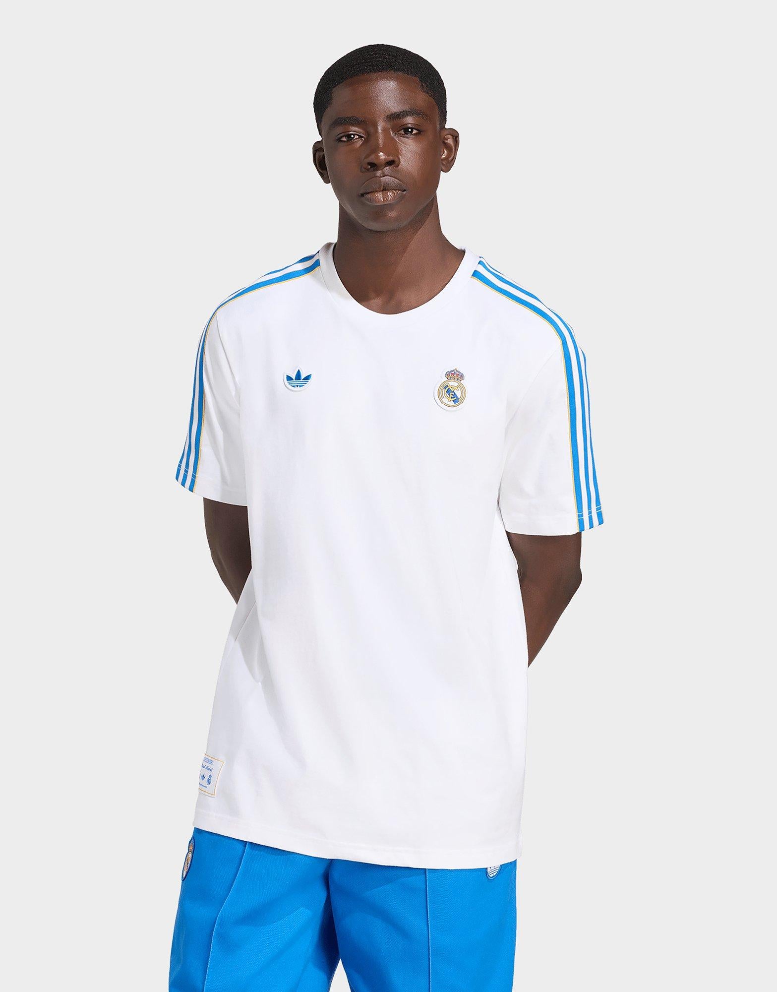 White adidas Real Madrid Terrace Icons T-Shirt - JD Sports Singapore