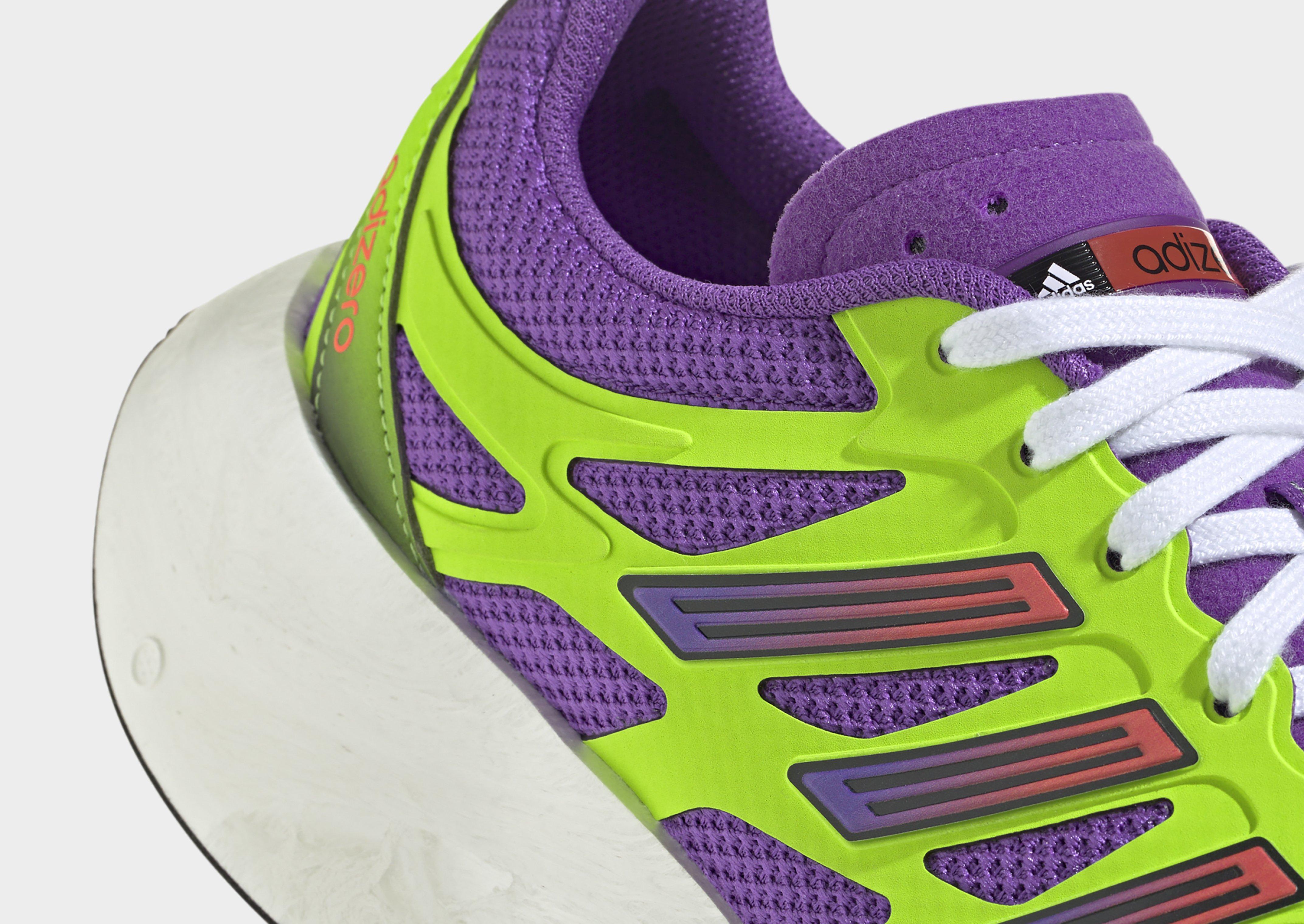 【未使用品】adidas adizeroブラック/グリーン/パープル アディダス☆ADIDAS ADIZERO PRIME SP2 Spikes ID1736 AD15