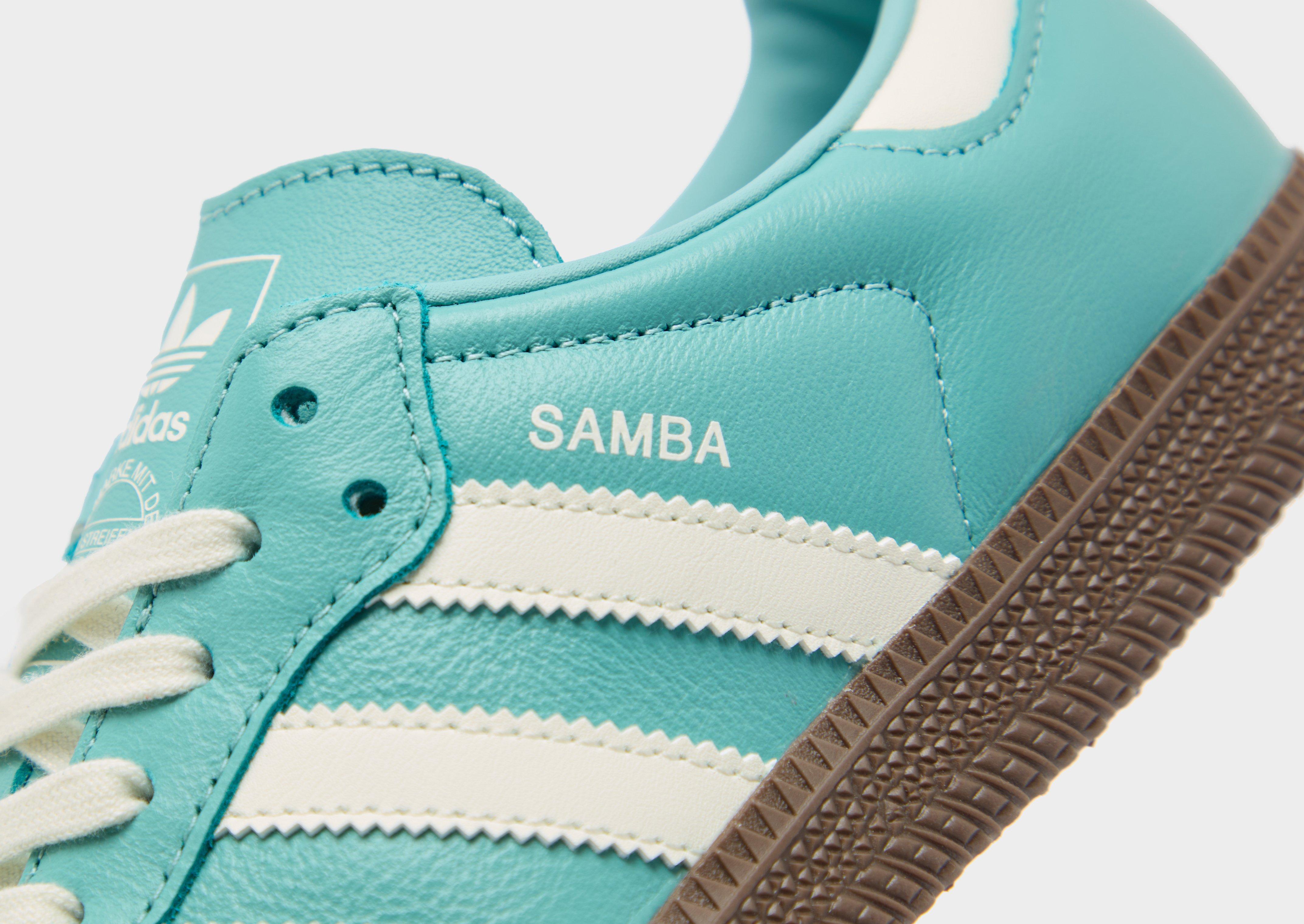 Turquoise adidas Samba OG Junior's