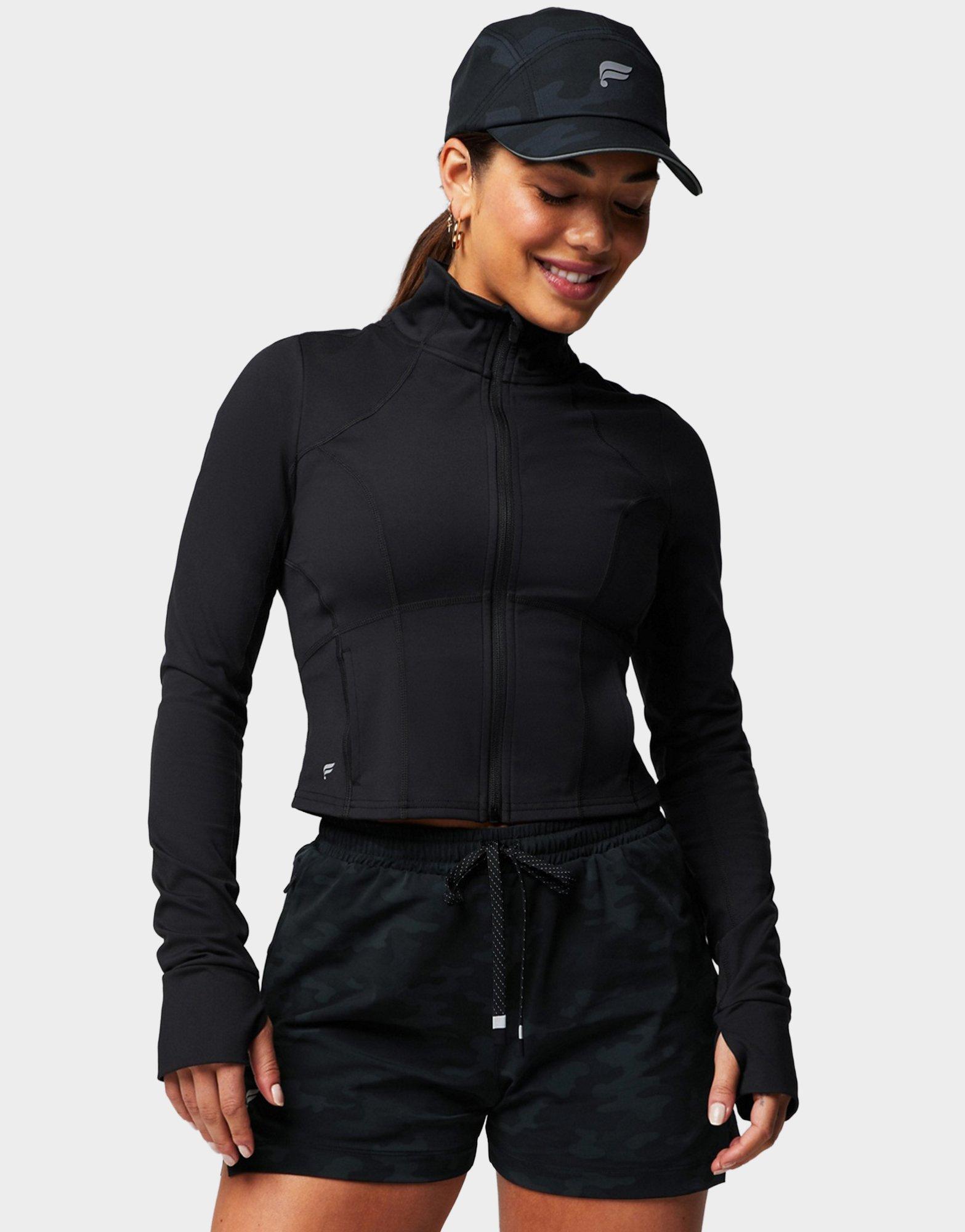 Crop Full Zip Track Top