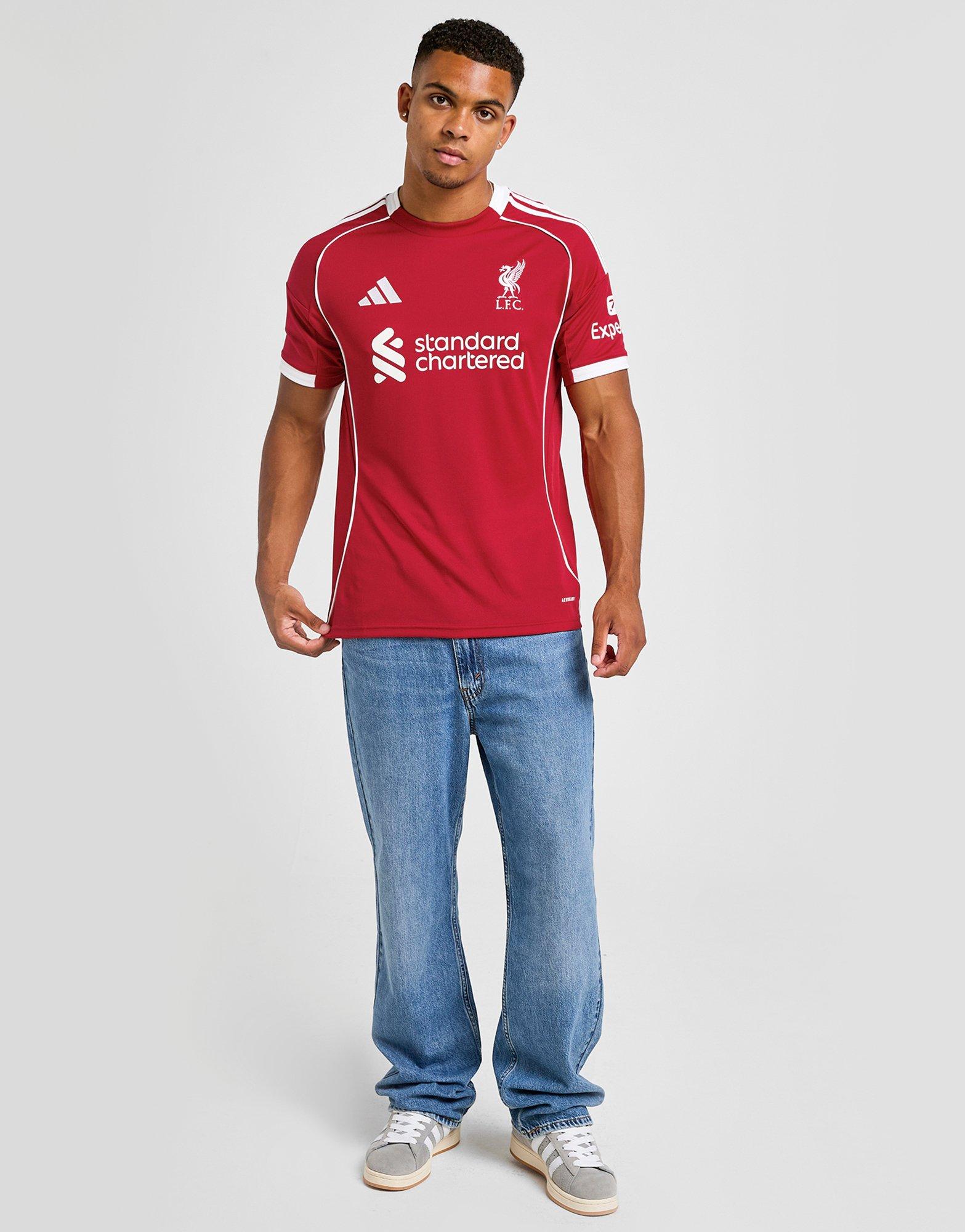 Red adidas Liverpool FC 25/26 Home Jersey - JD Sports Singapore