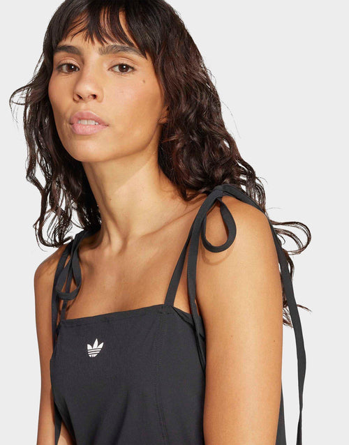 Ribbon Pleated Mini Dress