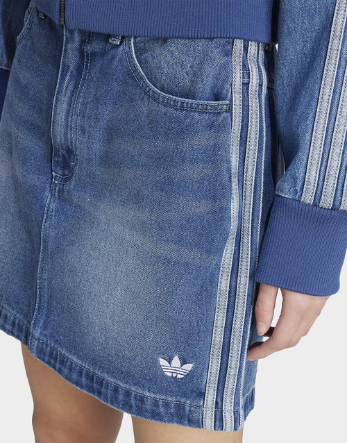 Adicolor 3-Stripes Denim Mini Skirt