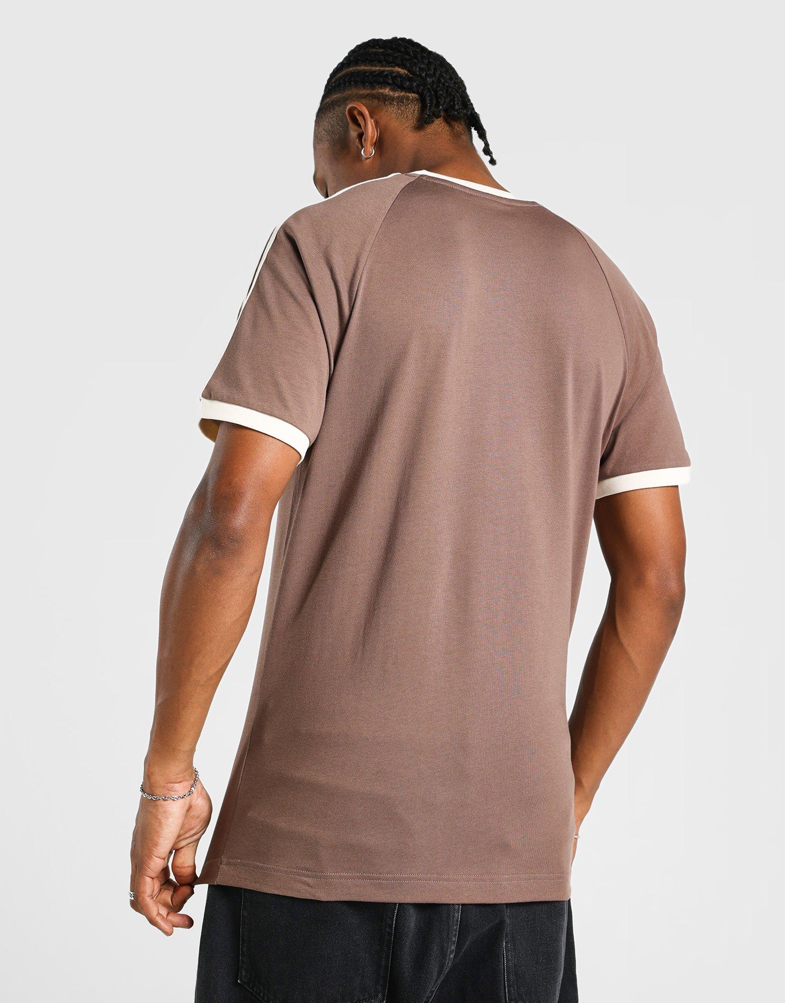 badnewsbraun  Brown adidas 3 Stripes T-Shirt - JD Sports Singapore