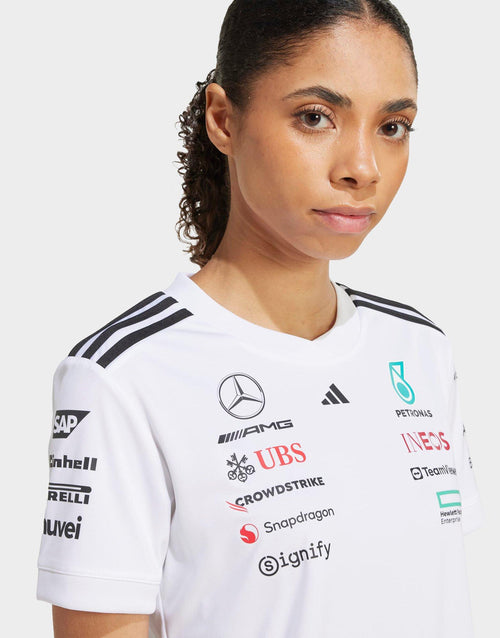 White adidas Mercedes AMG Petronas Formula One Team Driver
