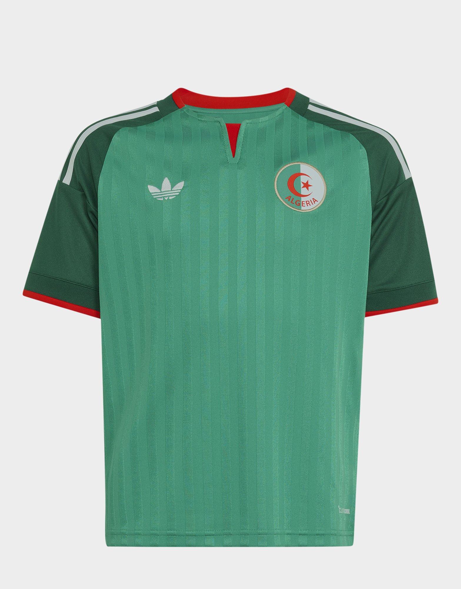 Green adidas Algeria 2026 Away Shirt Junior - JD Sports Singapore