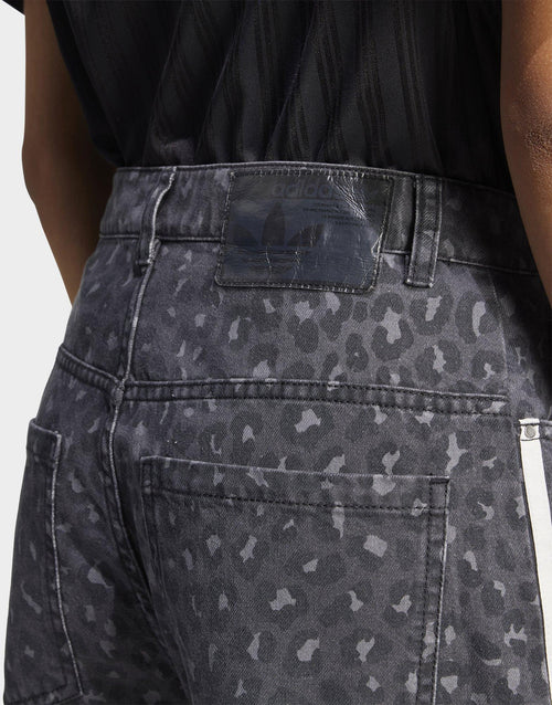 Leopard Print Denim Jeans
