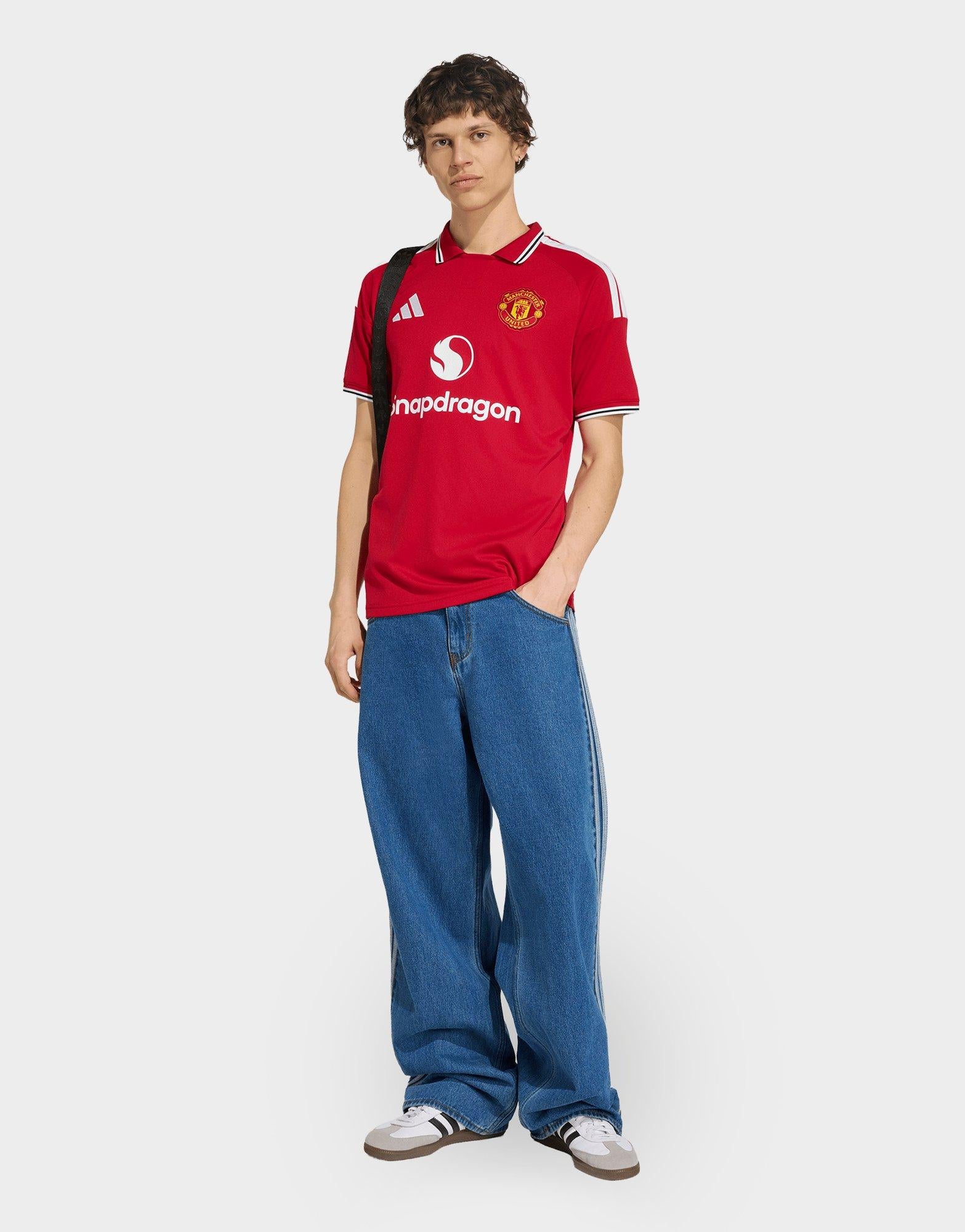 Red adidas Manchester United FC 2026/27 Home Shirt - JD Sports