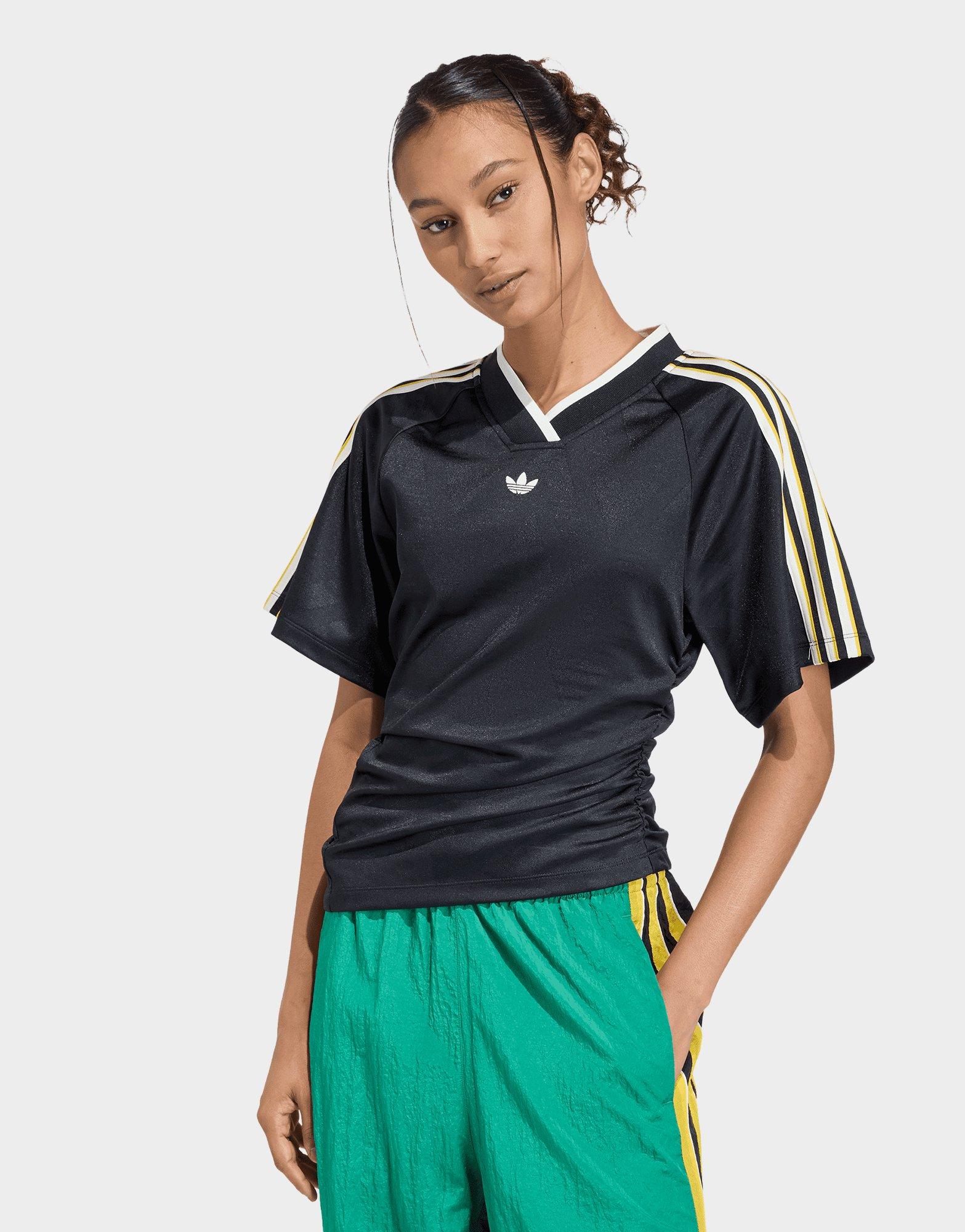 Black adidas Rouched Football Jersey - JD Sports Singapore