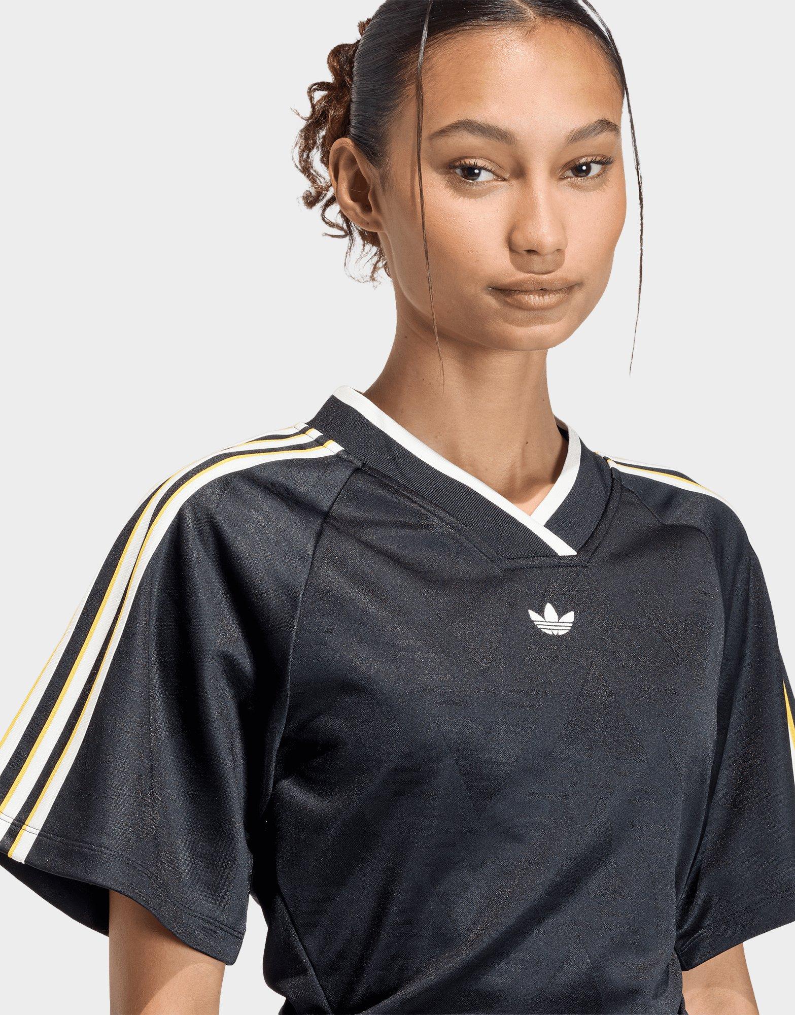 Black adidas Rouched Football Jersey - JD Sports Singapore
