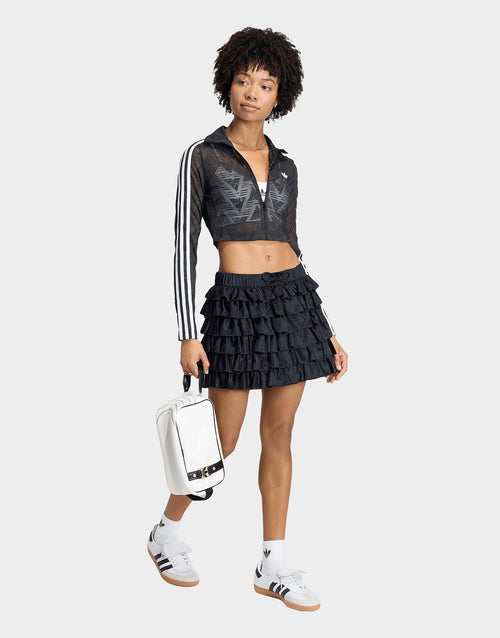 Lace Ruffle Mini Skirt
