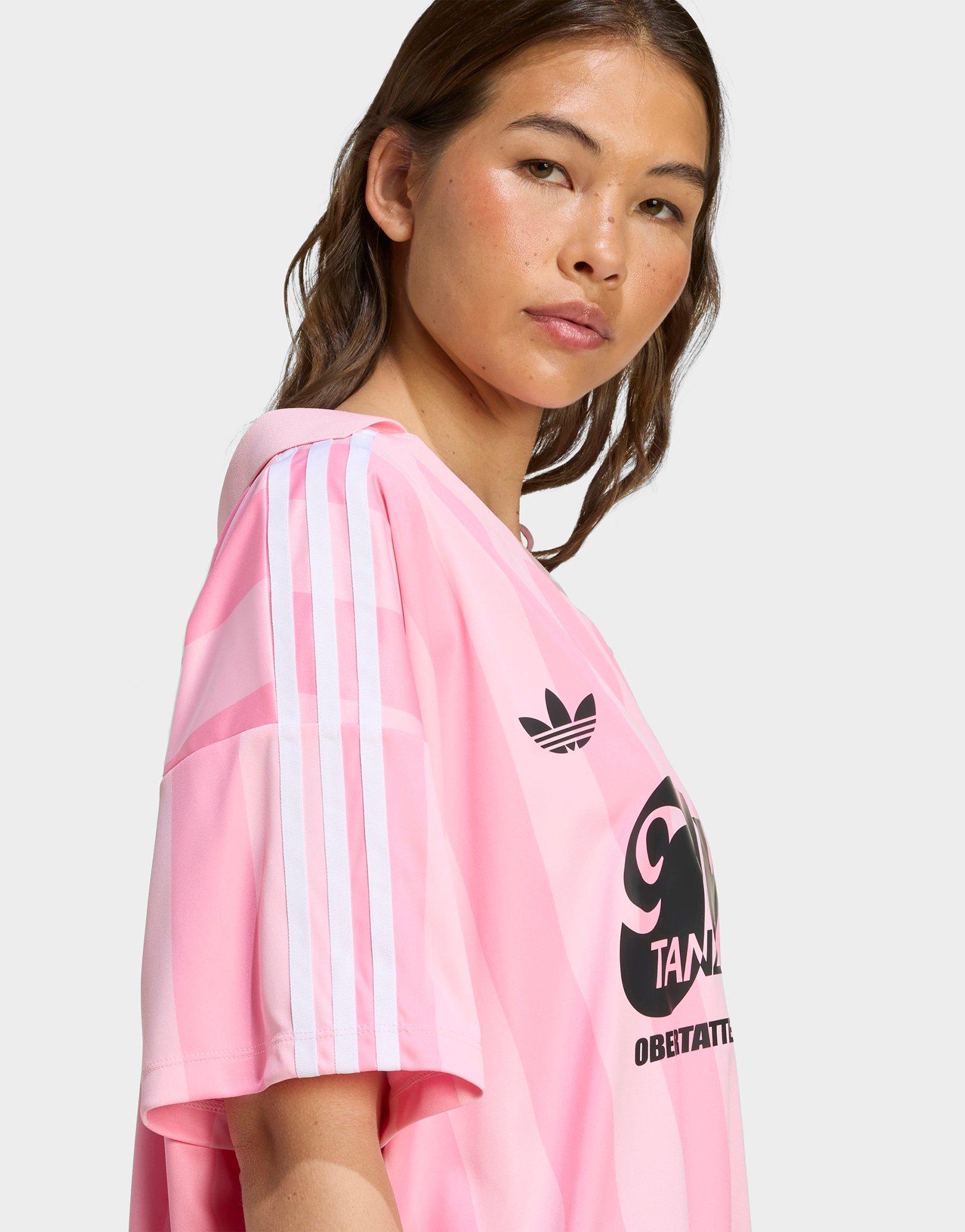 Pink adidas Off Shoulder Jersey - JD Sports Singapore