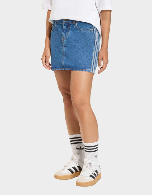 3-Stripes Denim Skirt