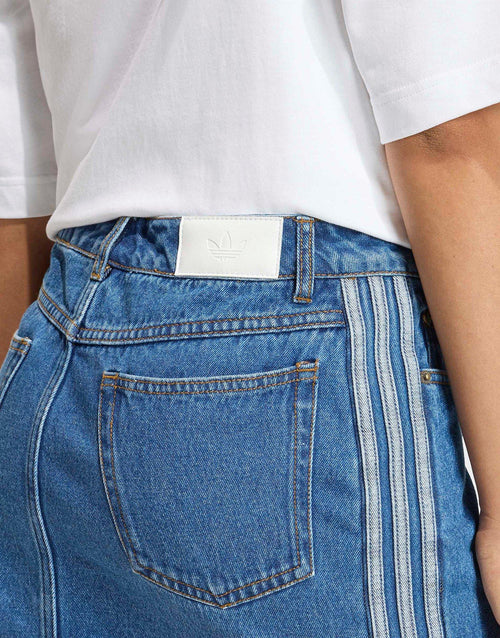 3-Stripes Denim Skirt